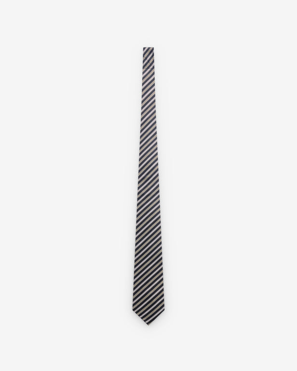 Junya Watanabe Man - Men's Silk Stripe Tie - (Black/White/Yellow)