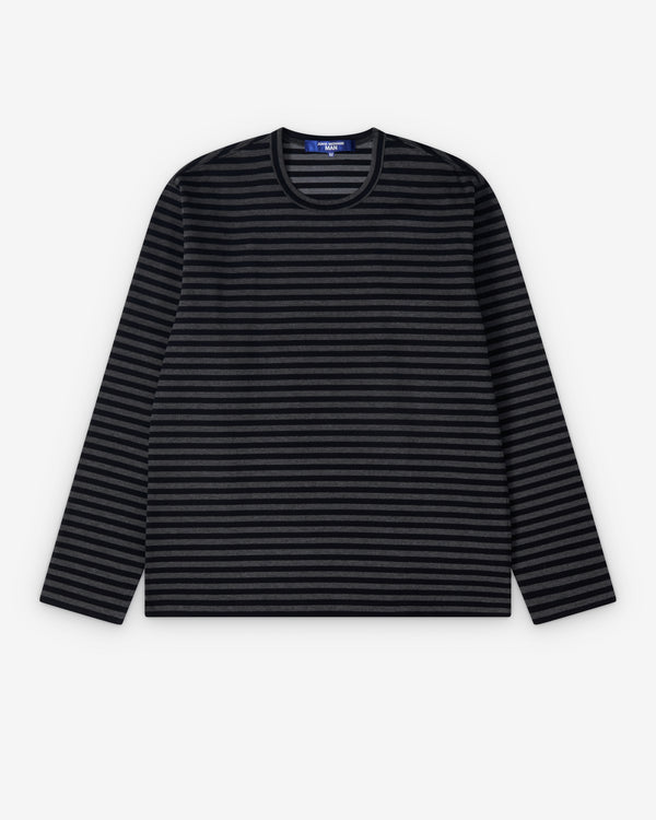 Junya Watanabe Man - Men's Longsleeve Striped T-Shirt - (Black/Grey)
