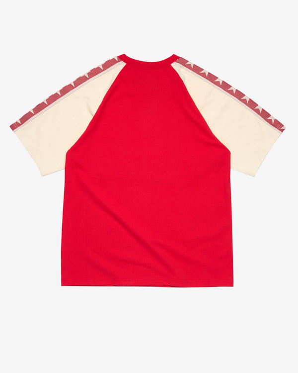 Denim Tears - Men's Jacquard City Short Sleeve T-Shirt - (Red)