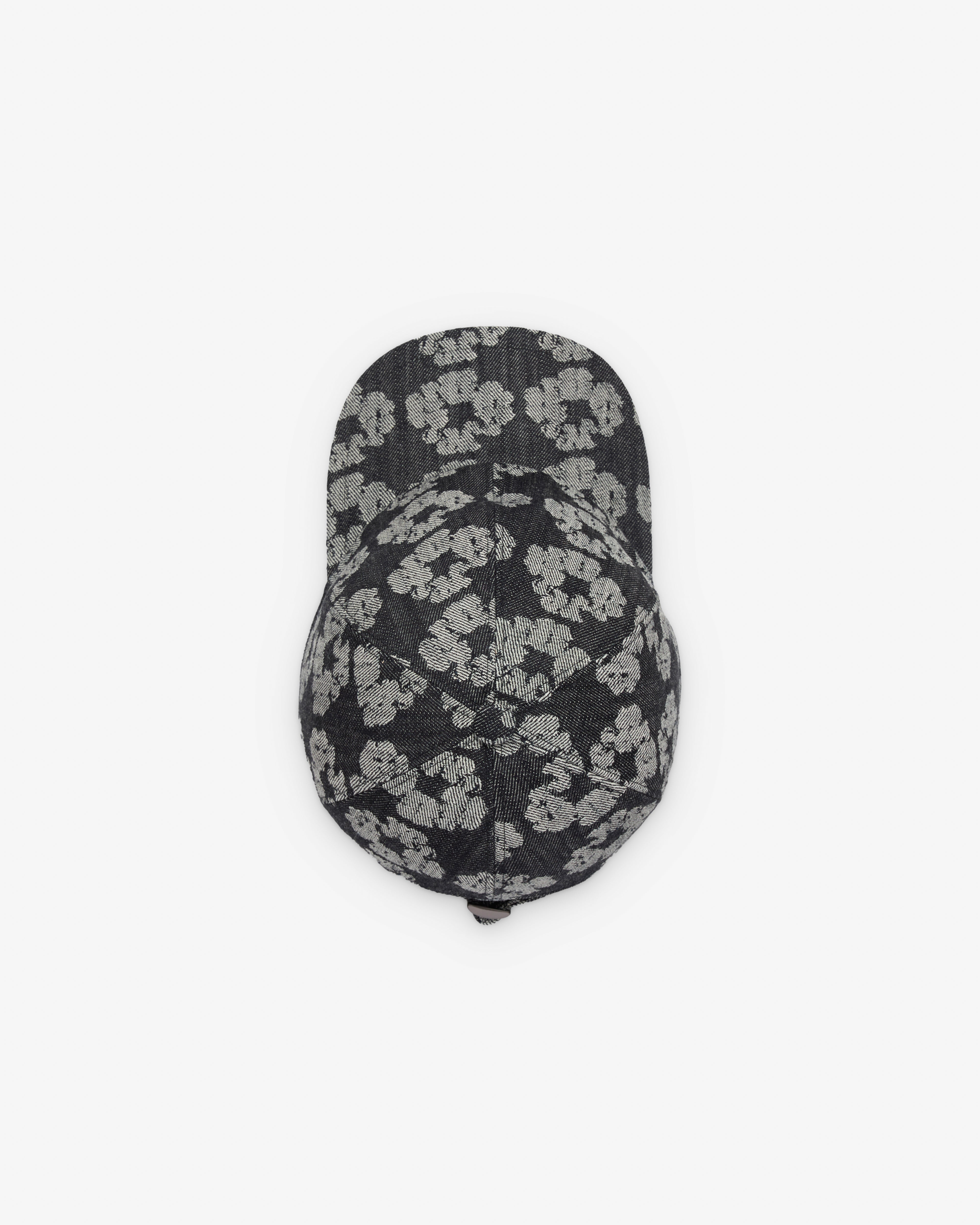 Denim Tears: Men's Jacquard Wreath Denim Cap (Washed Black