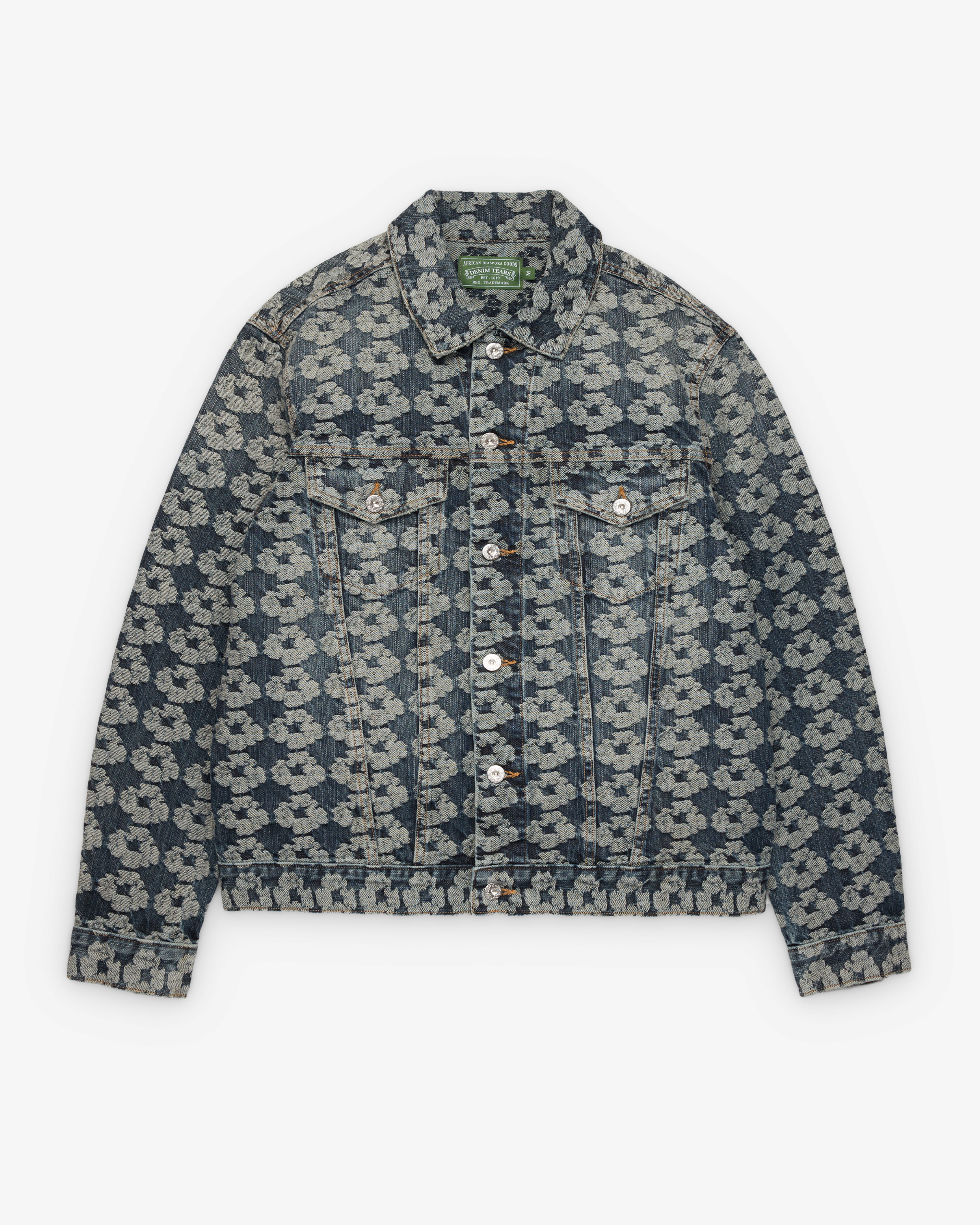 Denim Tears: Men's Wreath Denim Jacket (Jacquard) | DSMNY E-SHOP