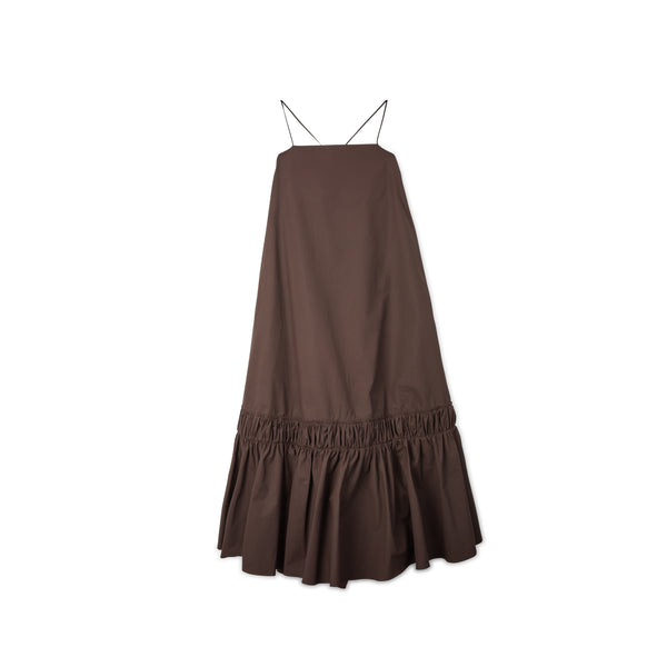 Jil Sander - Women's Dart Cotton Dress - (Dark Brown)
