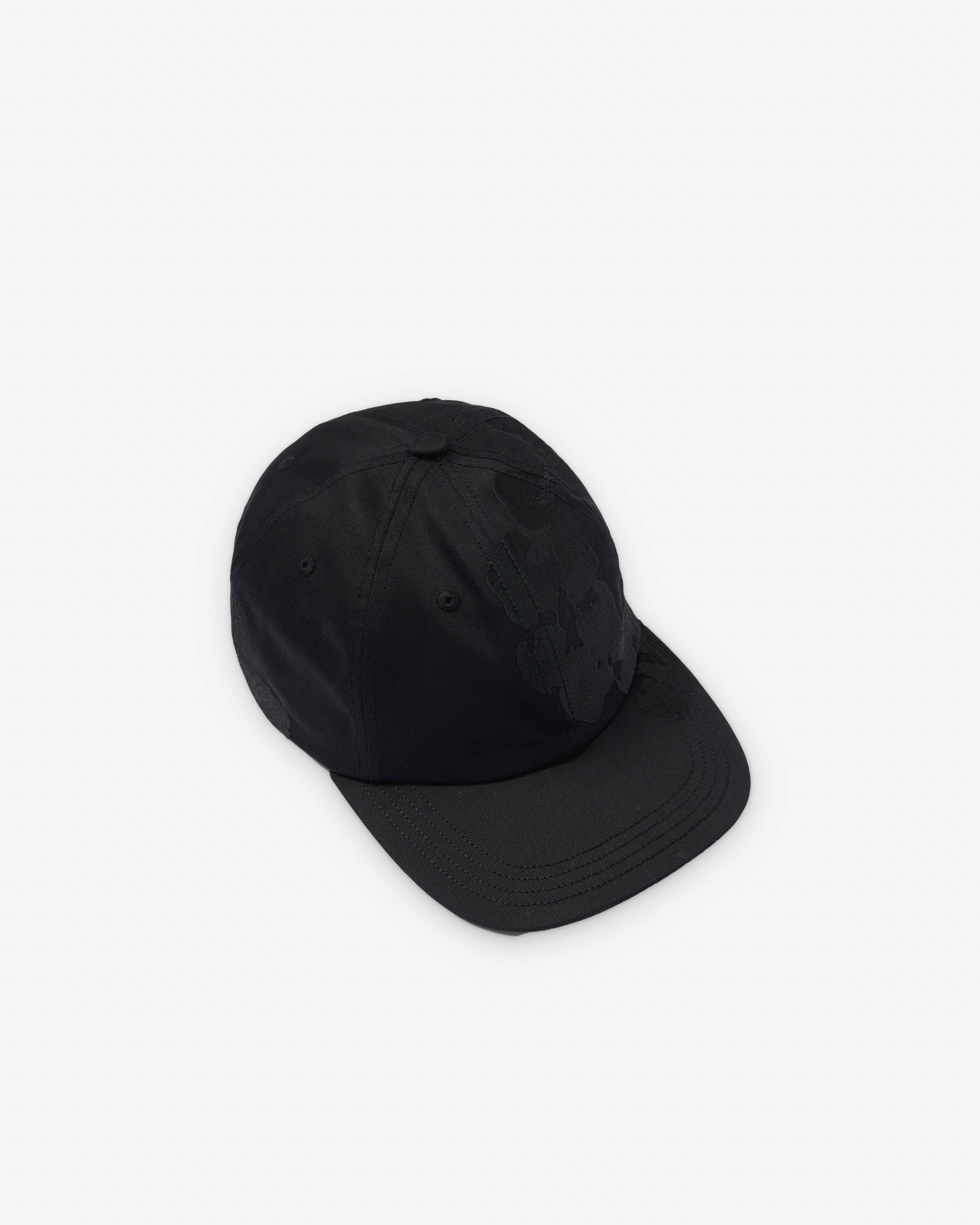 Denim Tears: Men's Jumbo Wreath Cap (Black) | DSMNY E-SHOP