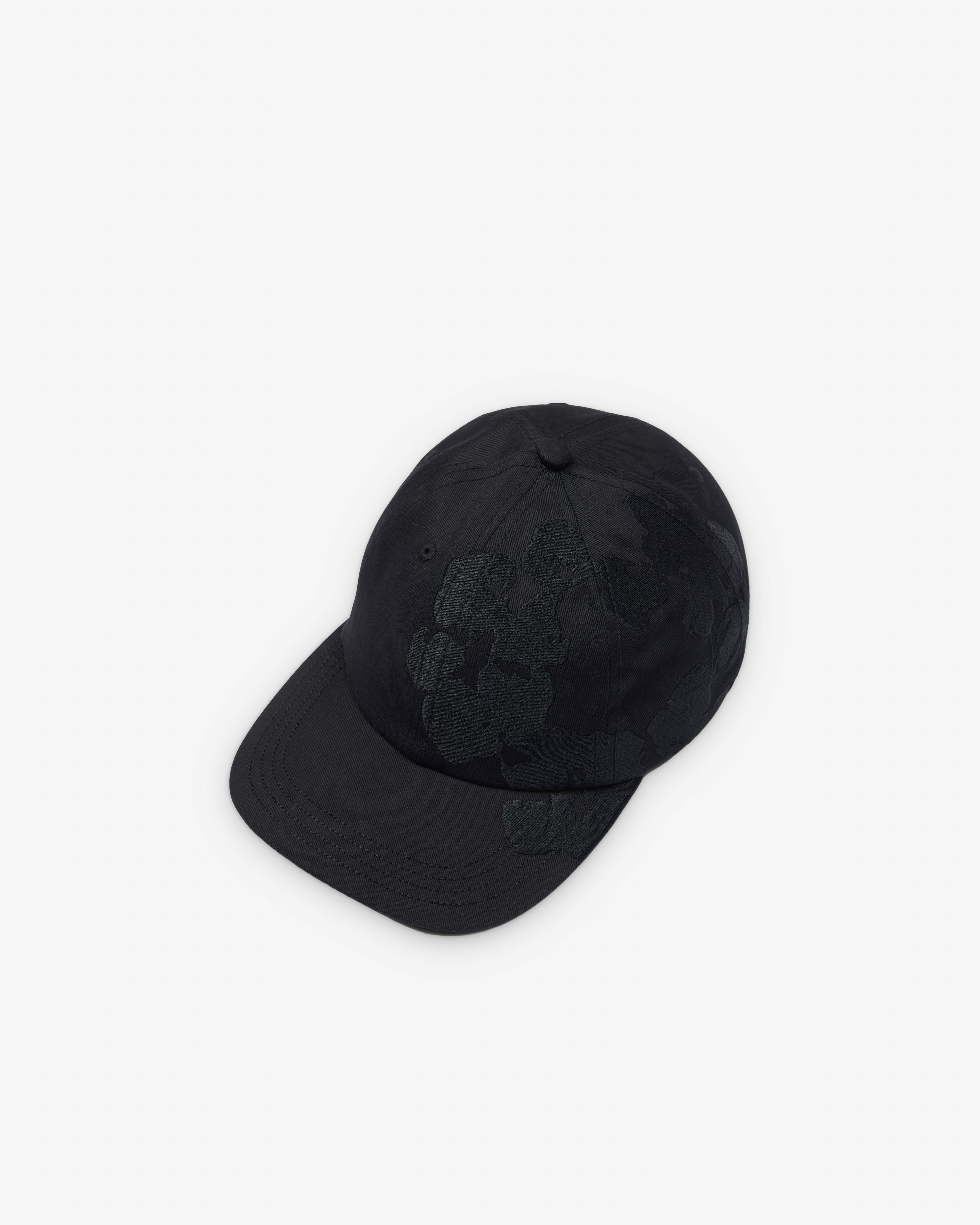 Denim Tears: Men's Jumbo Wreath Cap (Black) | DSMNY E-SHOP
