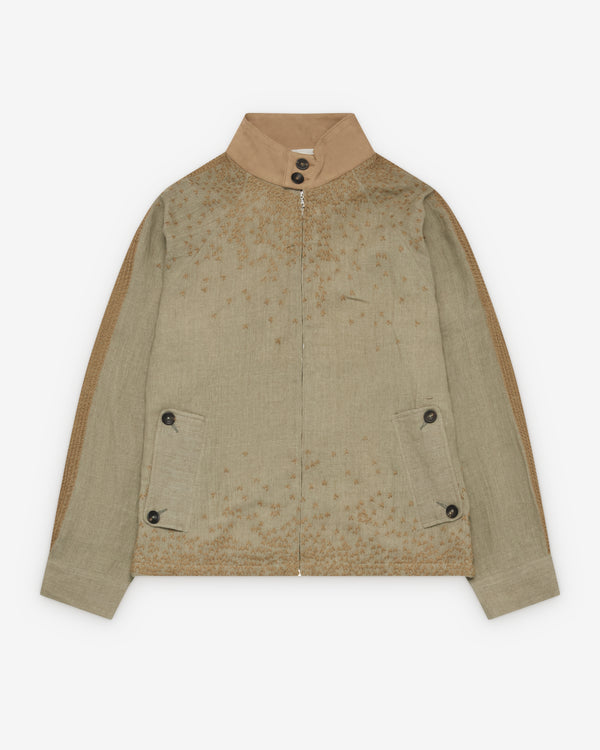 Kartik Research - Men's Harrington Jacket - (Pista/Beige)