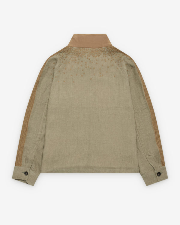 Kartik Research - Men's Harrington Jacket - (Pista/Beige)