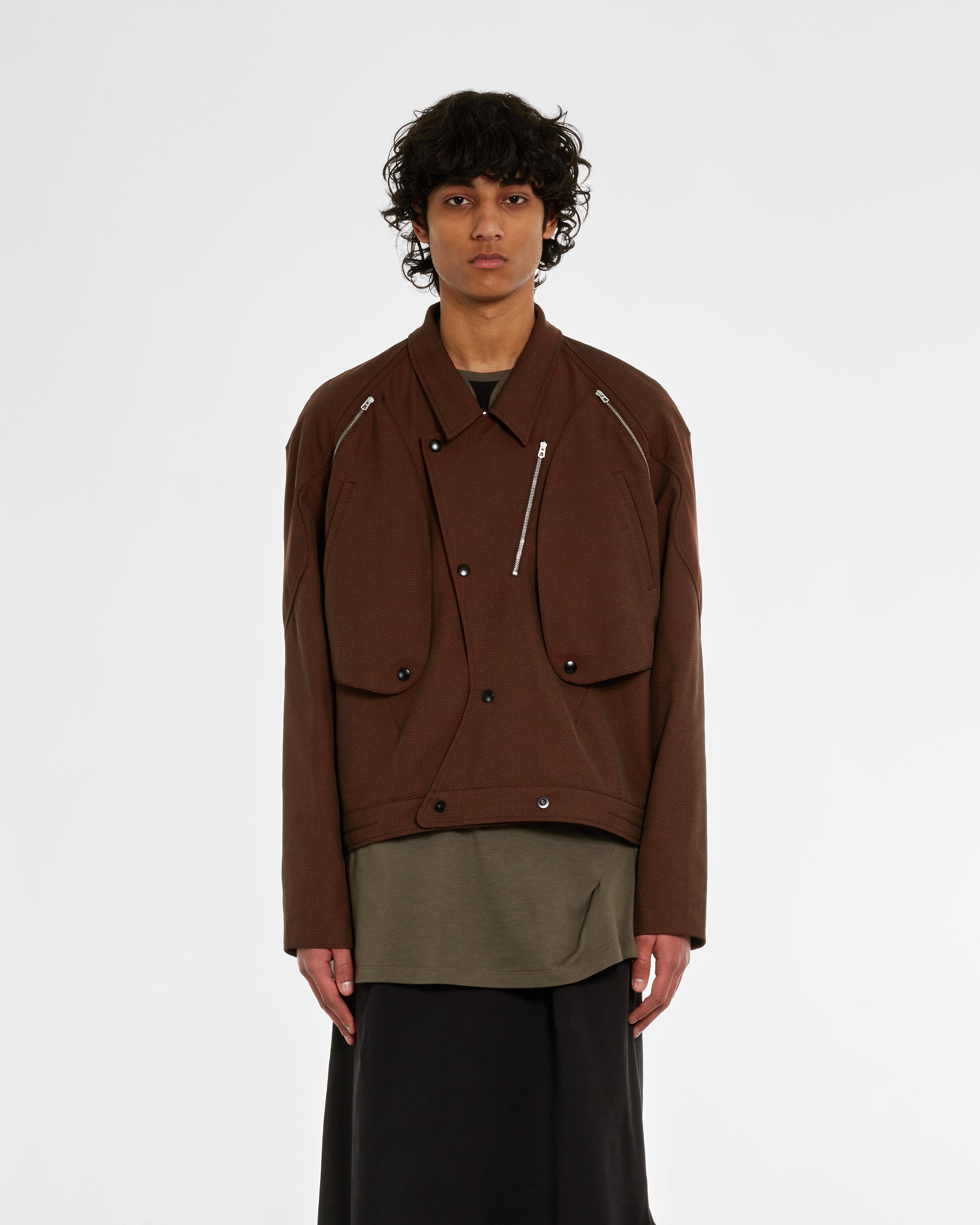 Kiko Kostadinov - Men's Tonino Utility Jacket - (Brown Sparrow)