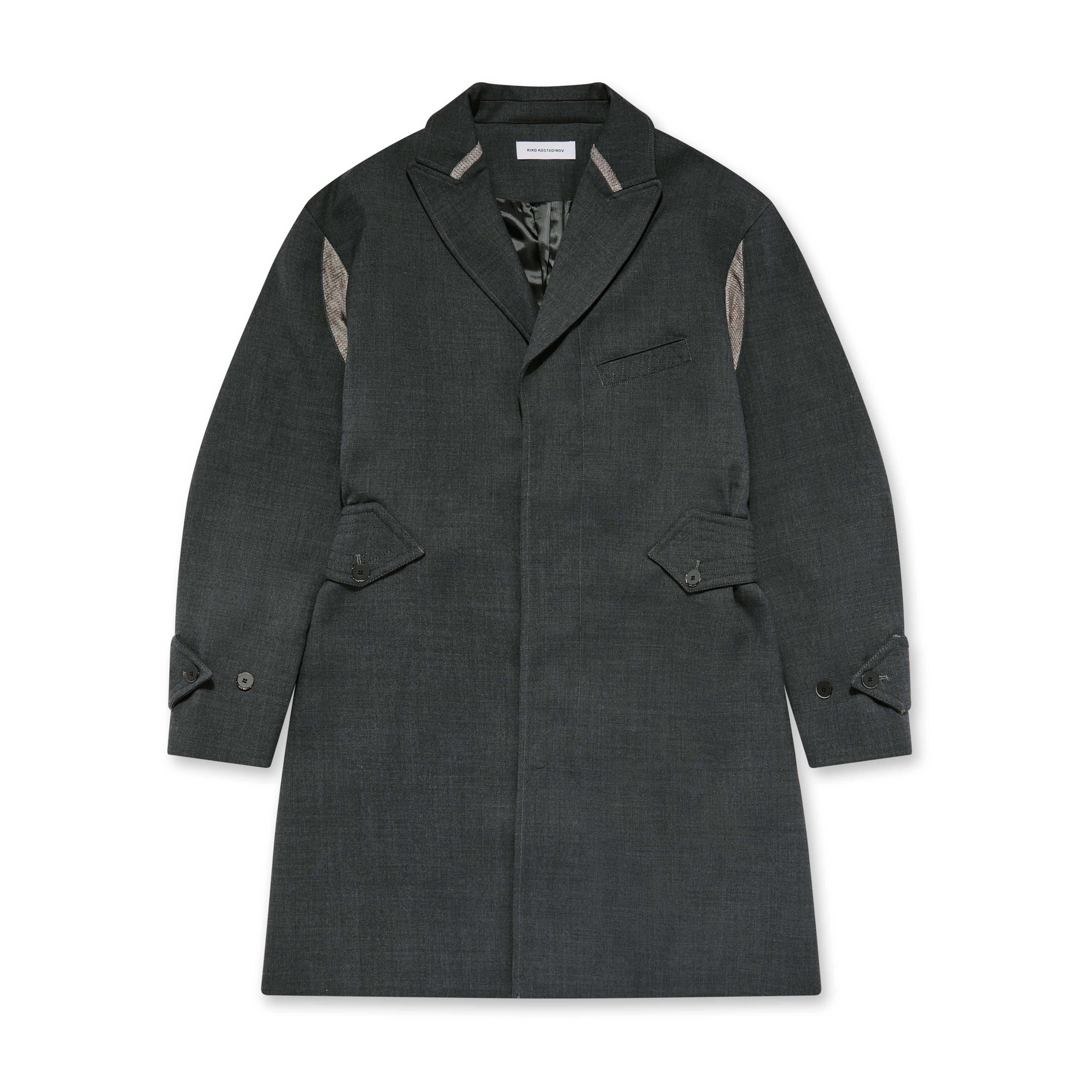 Kiko Kostadinov - Men's Solon Long Coat - (Shadow Grey)