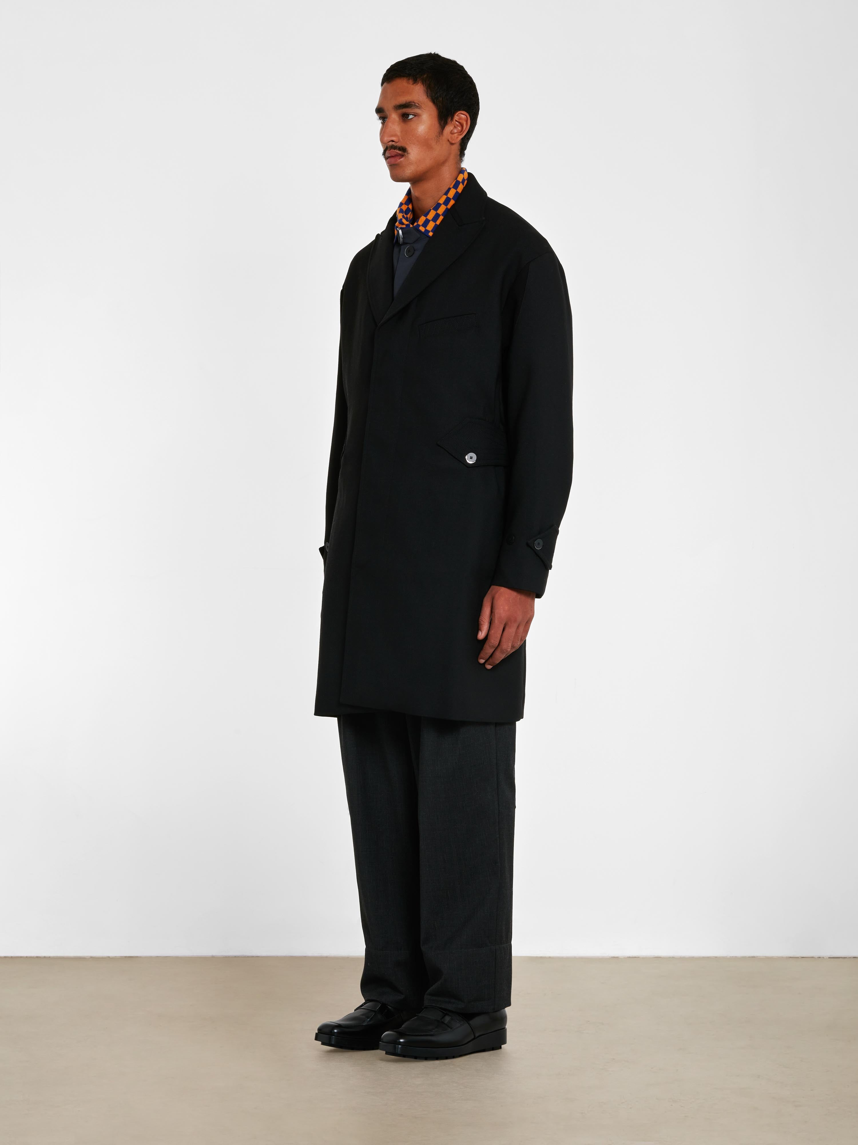 Kiko Kostadinov - Men's Solon Long Coat - (Shadow Black)