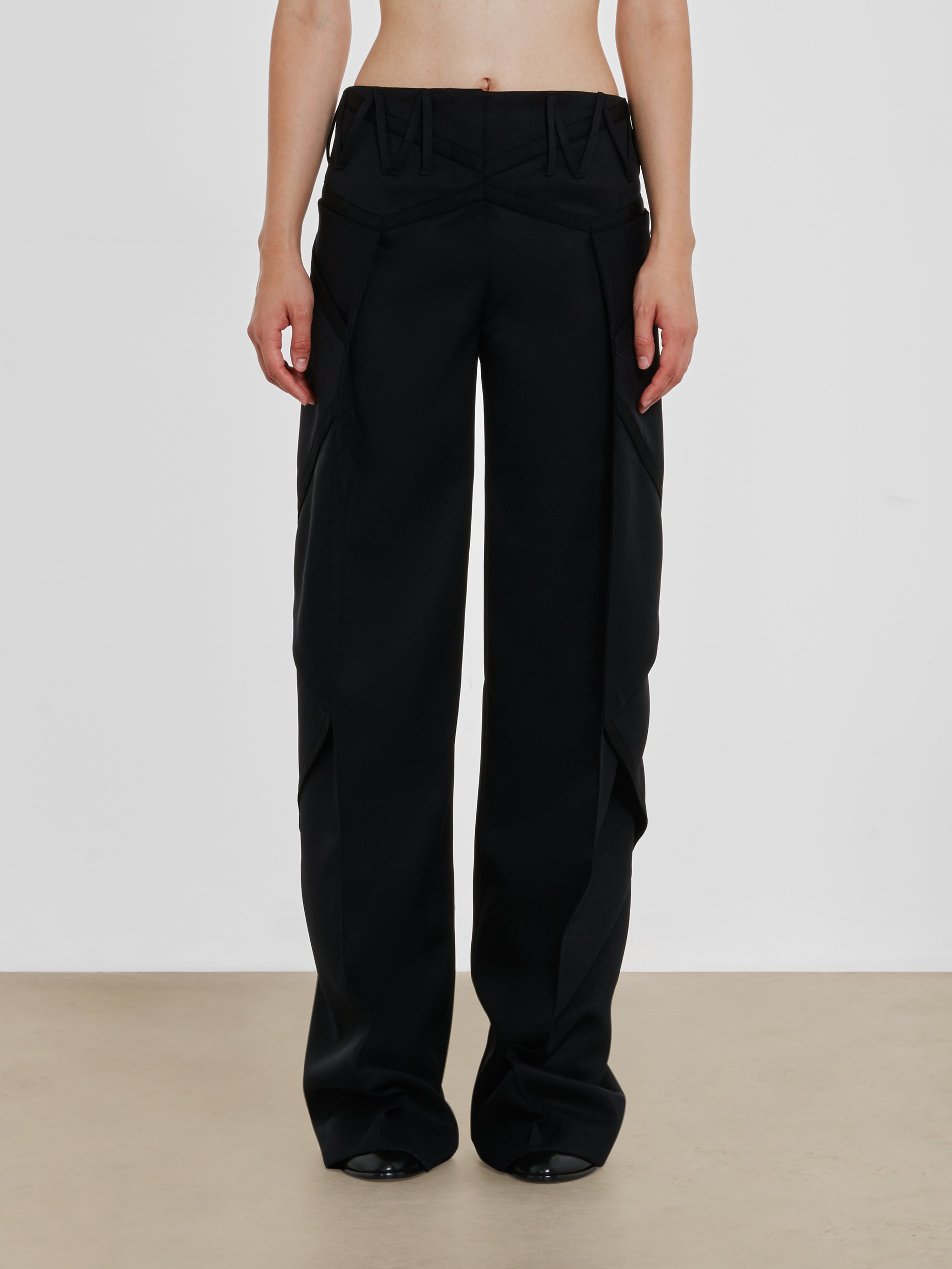 Kiko Kostadinov - Women’s Waterfall Trouser - (Pebble Black)