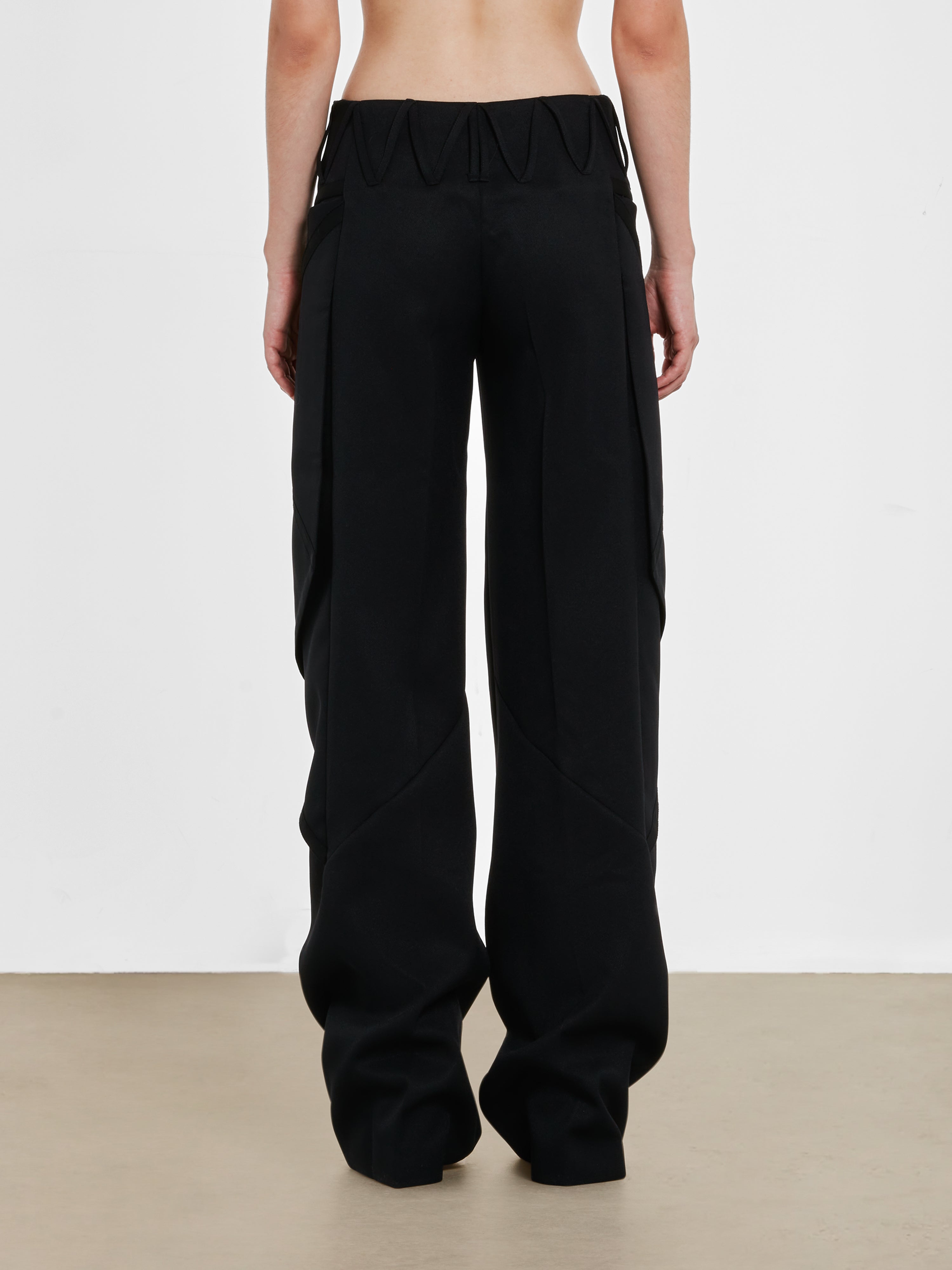 Kiko Kostadinov - Women’s Waterfall Trouser - (Pebble Black)