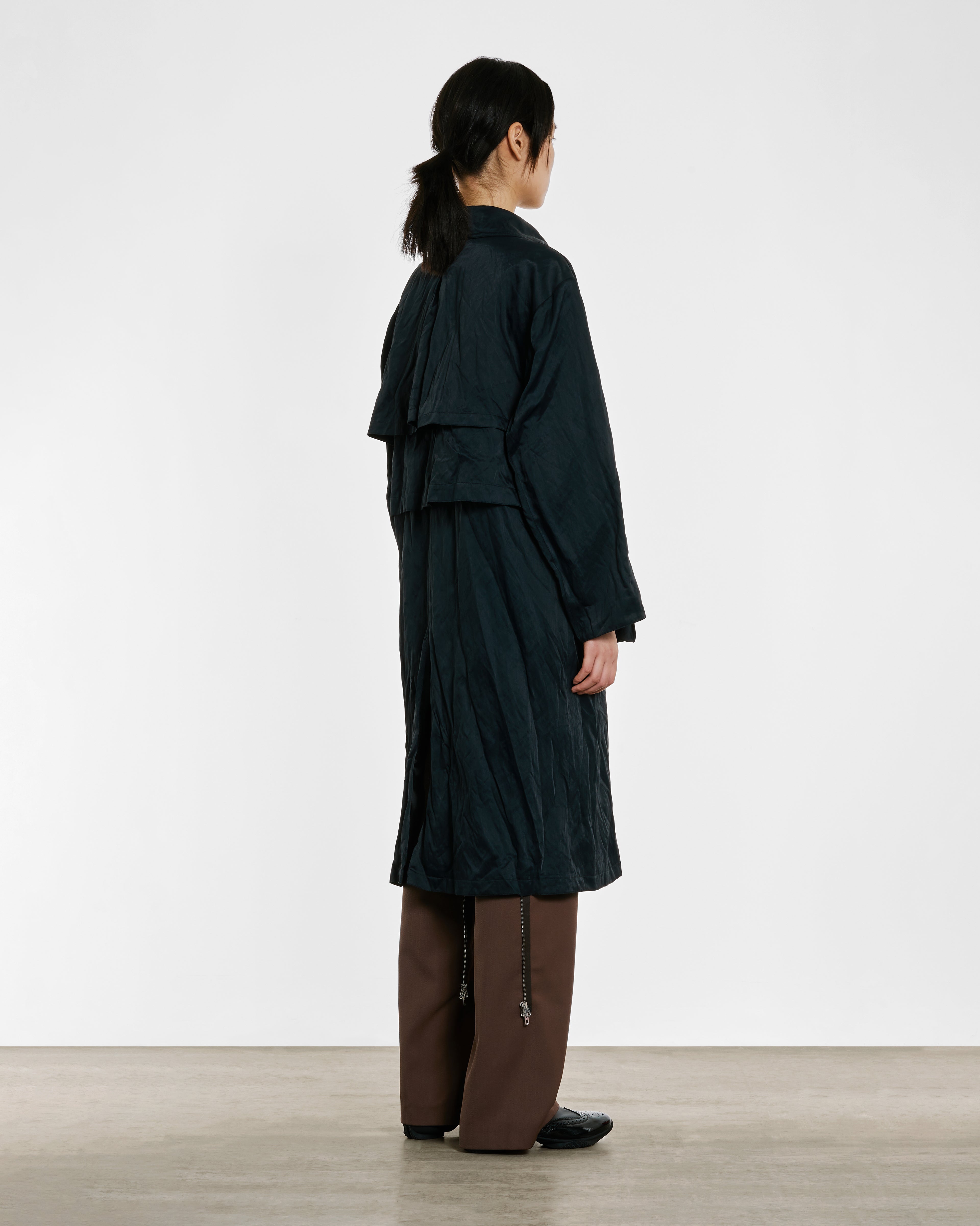 Kiko Kostadinov: Women's Mallarmé Coat (Pebble Black) | DSMNY E-SHOP