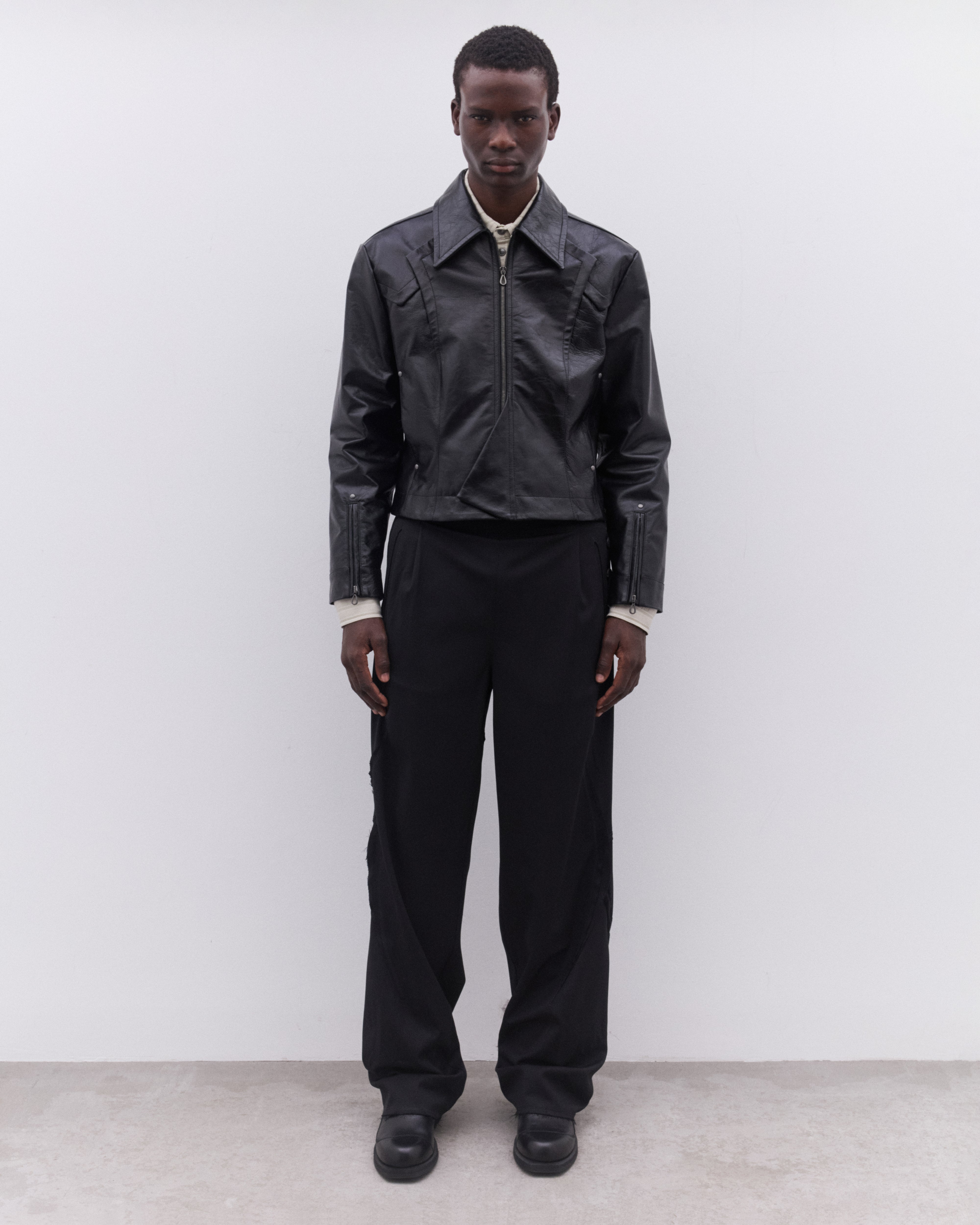 Kiko Kostadinov: Men's Vig K-Dart Trouser (Crow Black) | DSMNY E-SHOP