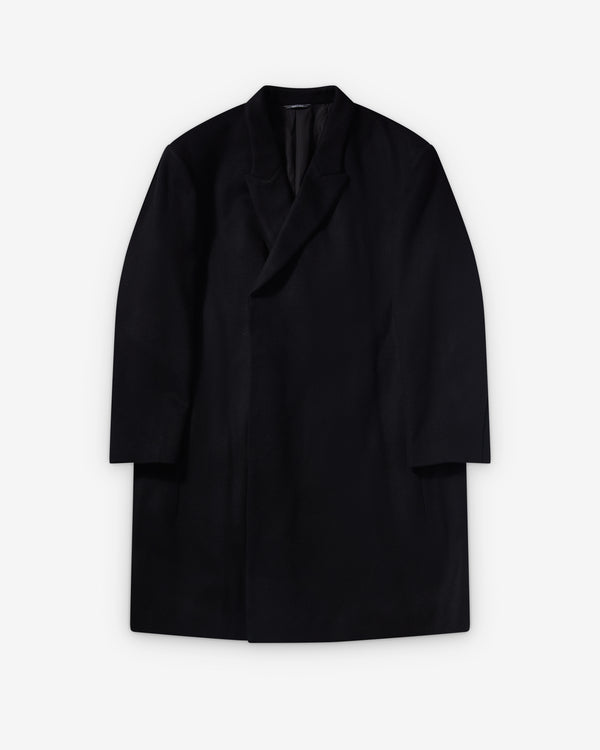 Kiko Kostadinov - Men's Epelde Overcoat - (Deep Black)