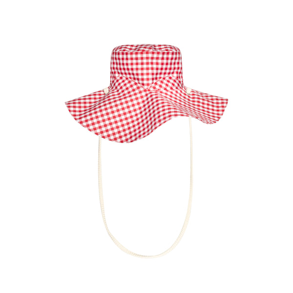 Denim Tears - Men's Gingham Sun Hat - (Red)