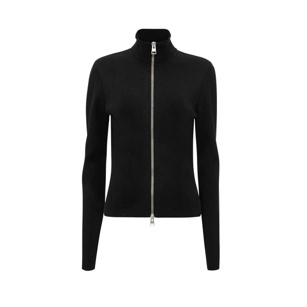 JW Anderson - Women's Fitted Zip Up Cardigan - (Black)