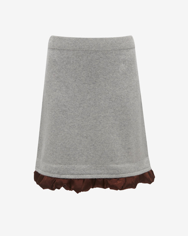 JW Anderson - Women's Satin Trimmed Mini Skirt - (Light Grey)