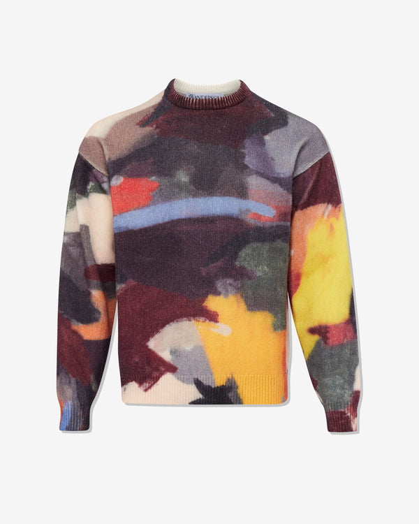 JW Anderson - Men's Abstract Printed Sweater - (Olive)