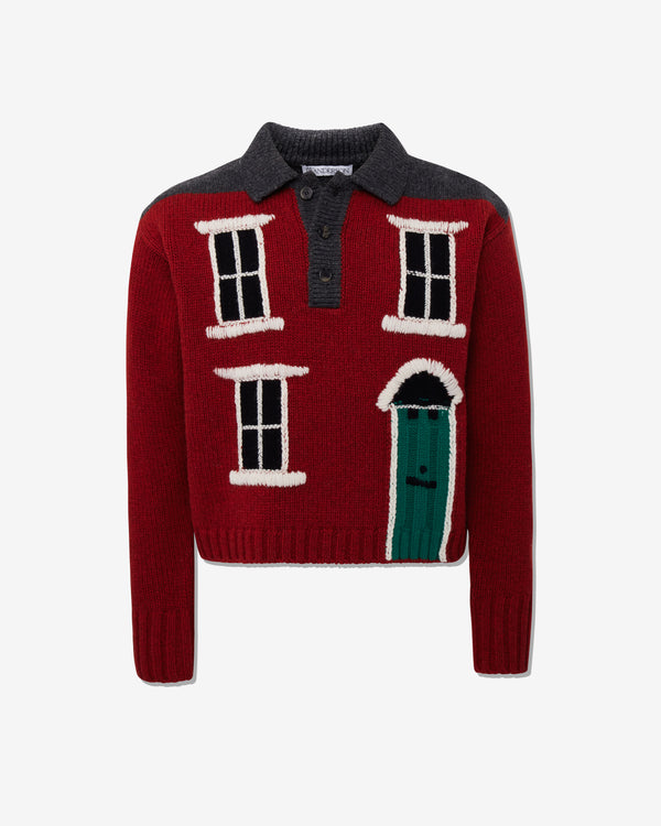 JW Anderson - Women's House Polo Jumper - (Brick)