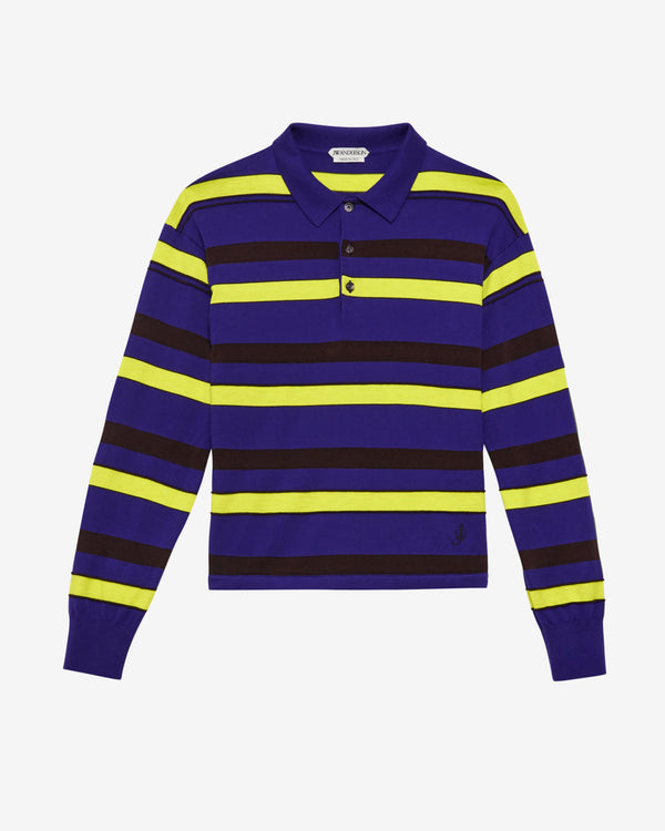JW Anderson - Men's Knitted Rugby Polo - (Ultraviolet)