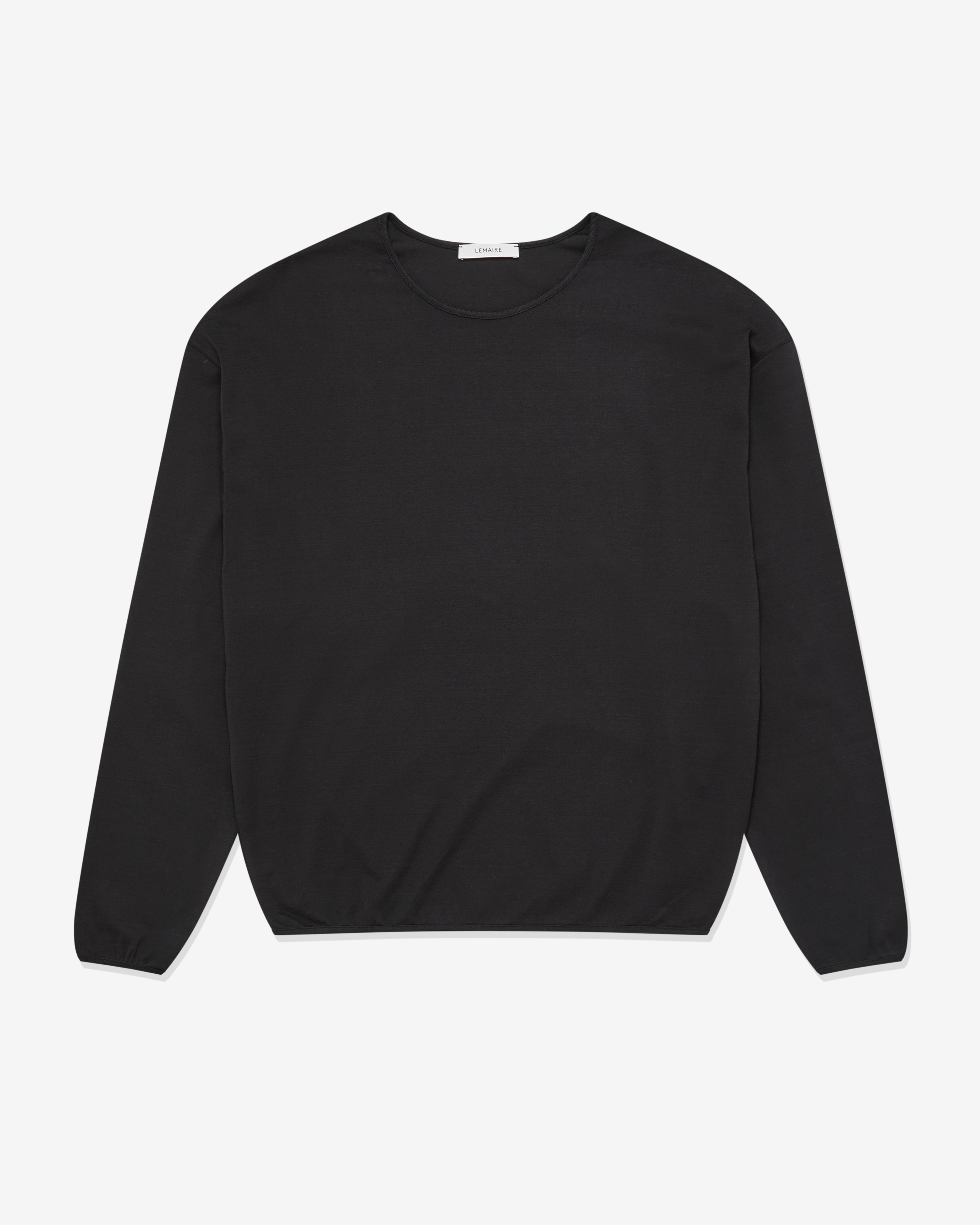 Lemaire - Men's Long Sleeve Relaxed T-Shirt - (Charcoal)