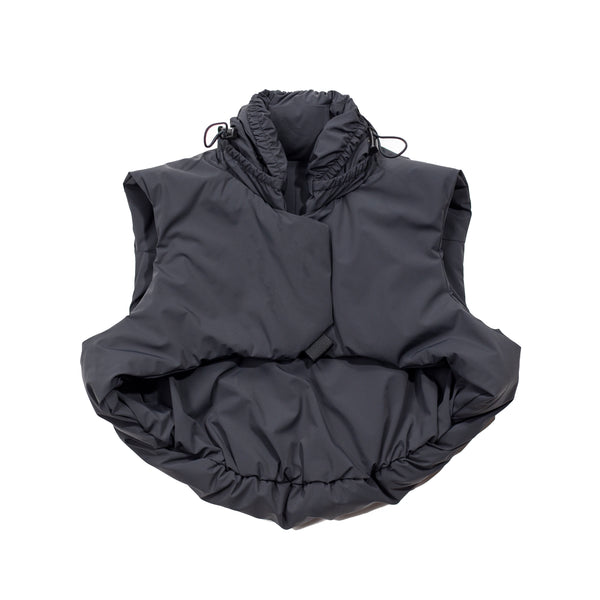 Johanna Parv - Women's Padded Vest with Hood - (Black)