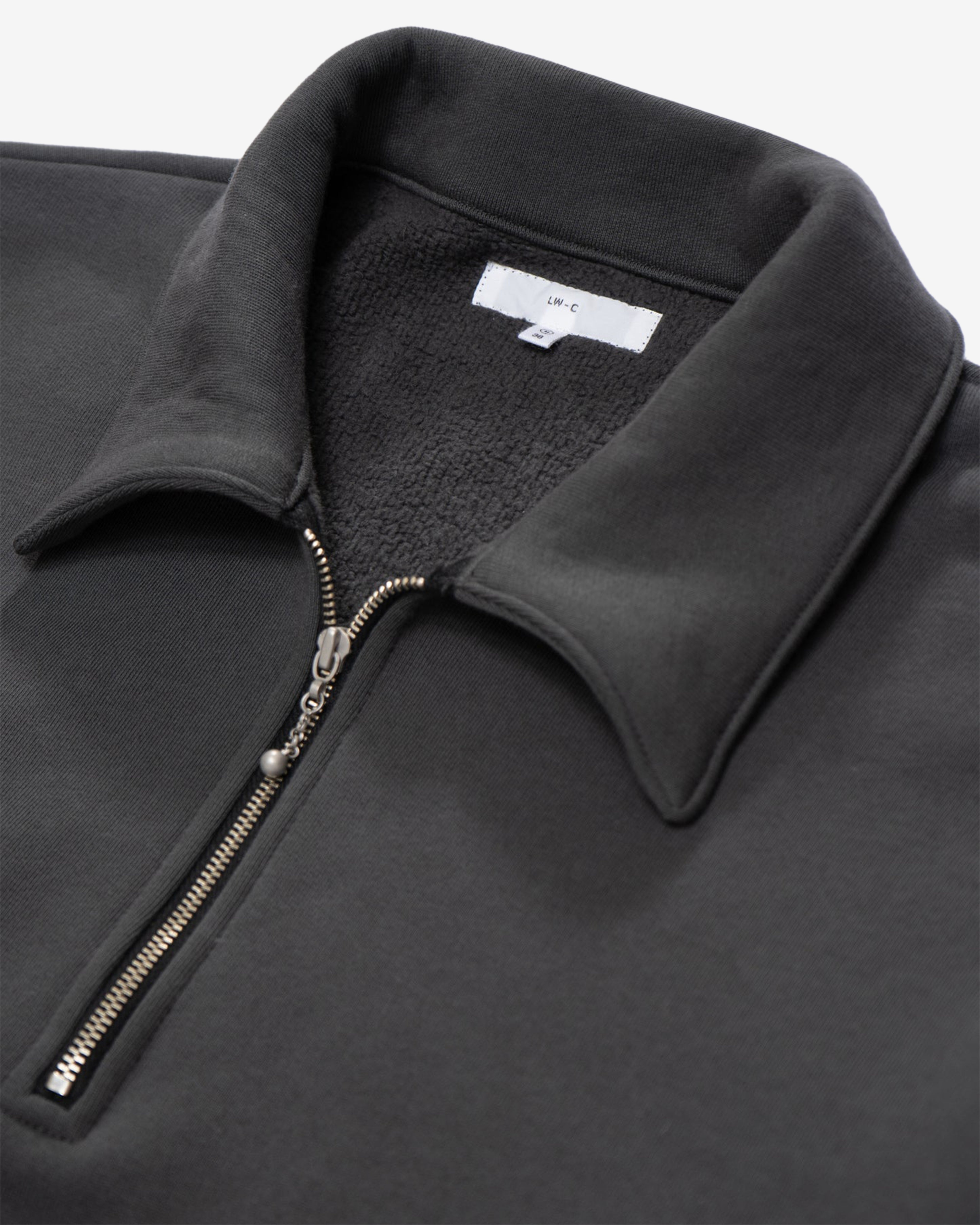 Lady White: Men's Quarter Zip Sweatshirt (Faded Black) | DSMNY E-SHOP