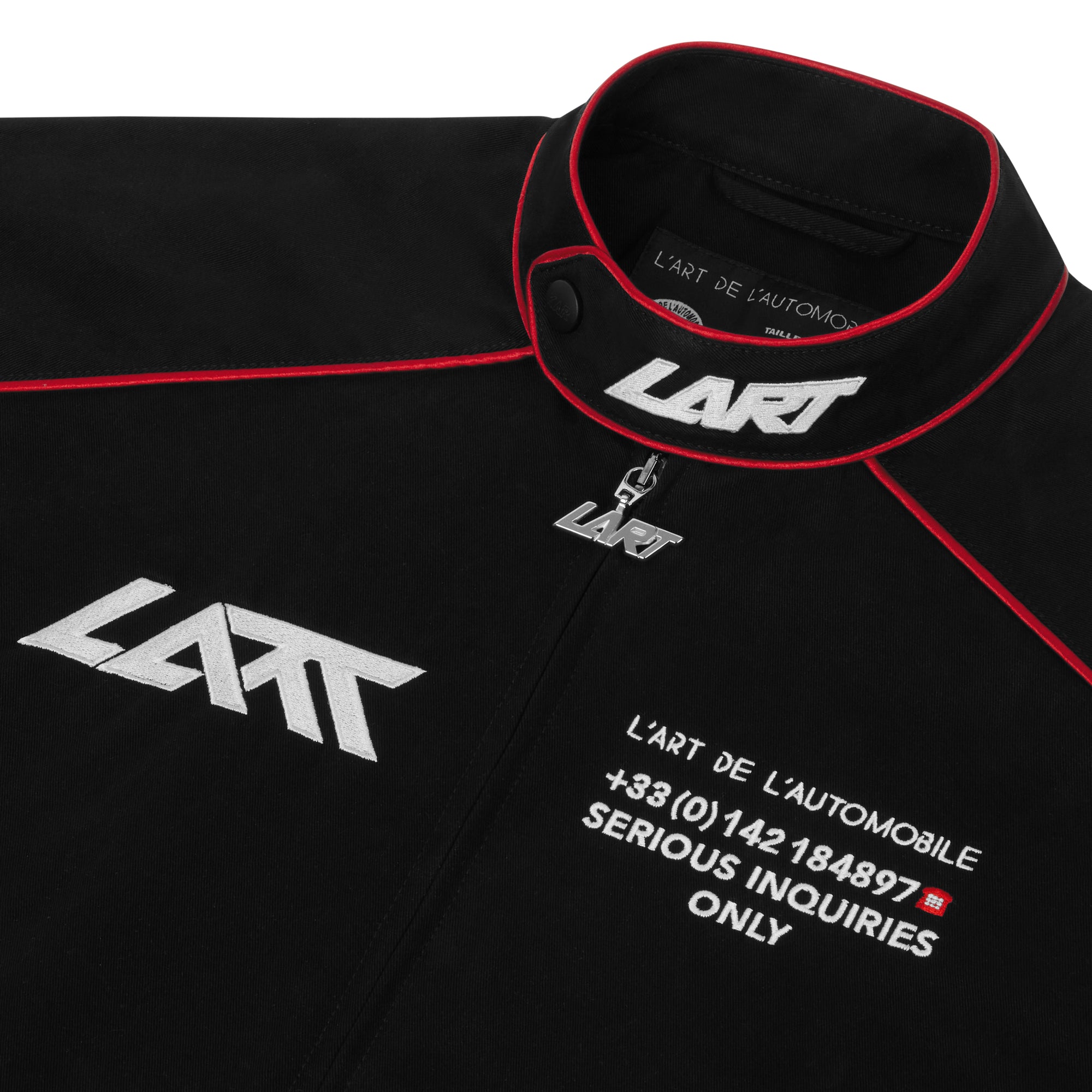 Kar L'Art De L'Automobile - Men's Enzo Karacing Driver Jacket - (Black) view 3, Click to Zoom in