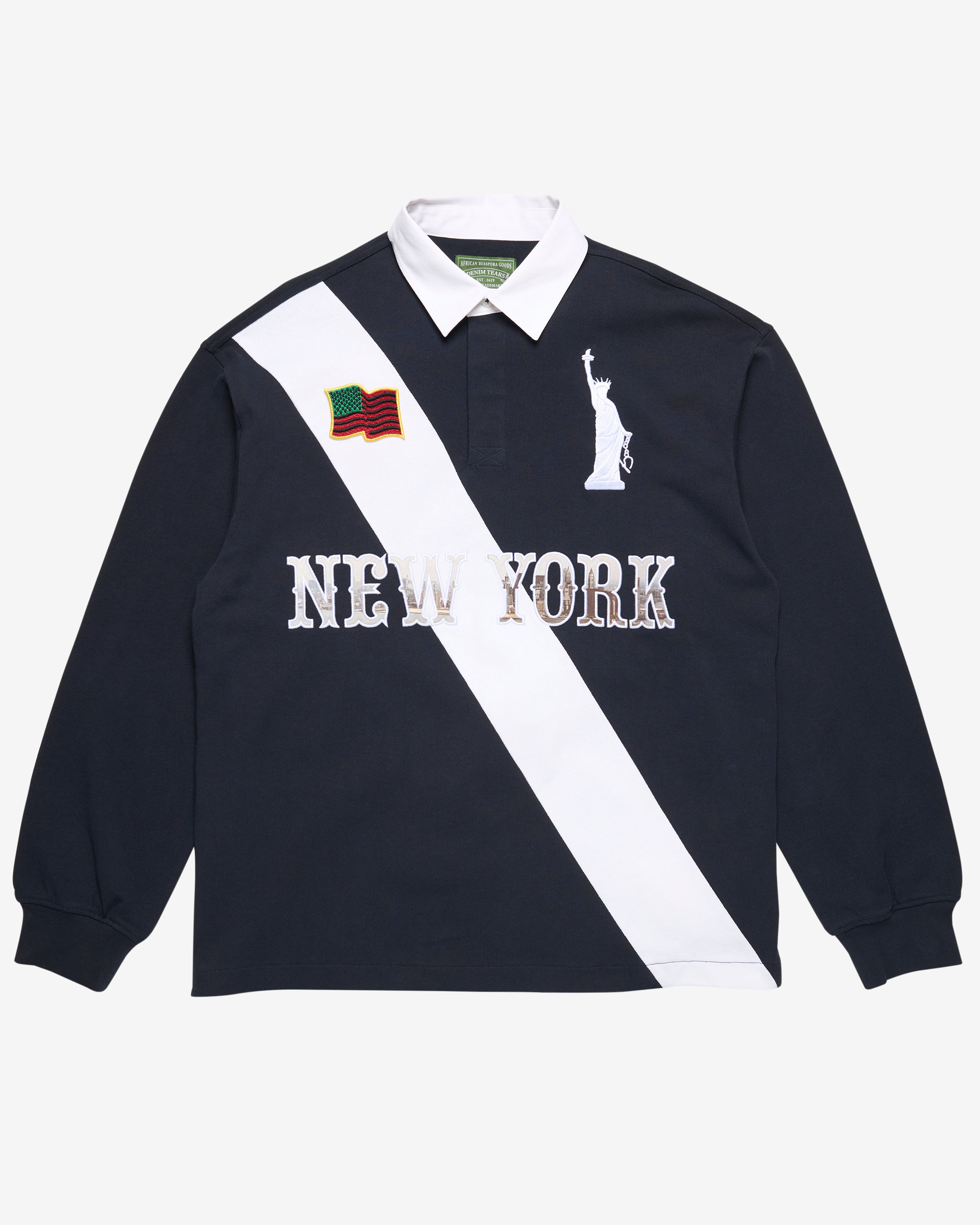 Denim Tears ラガーシャツ Denim Tears: Men's Lady Liberty Rugby (Navy) | DSMNY E-SHOP