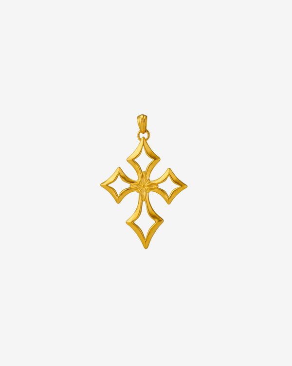 Mene - Large Cross Pendant - (Gold)