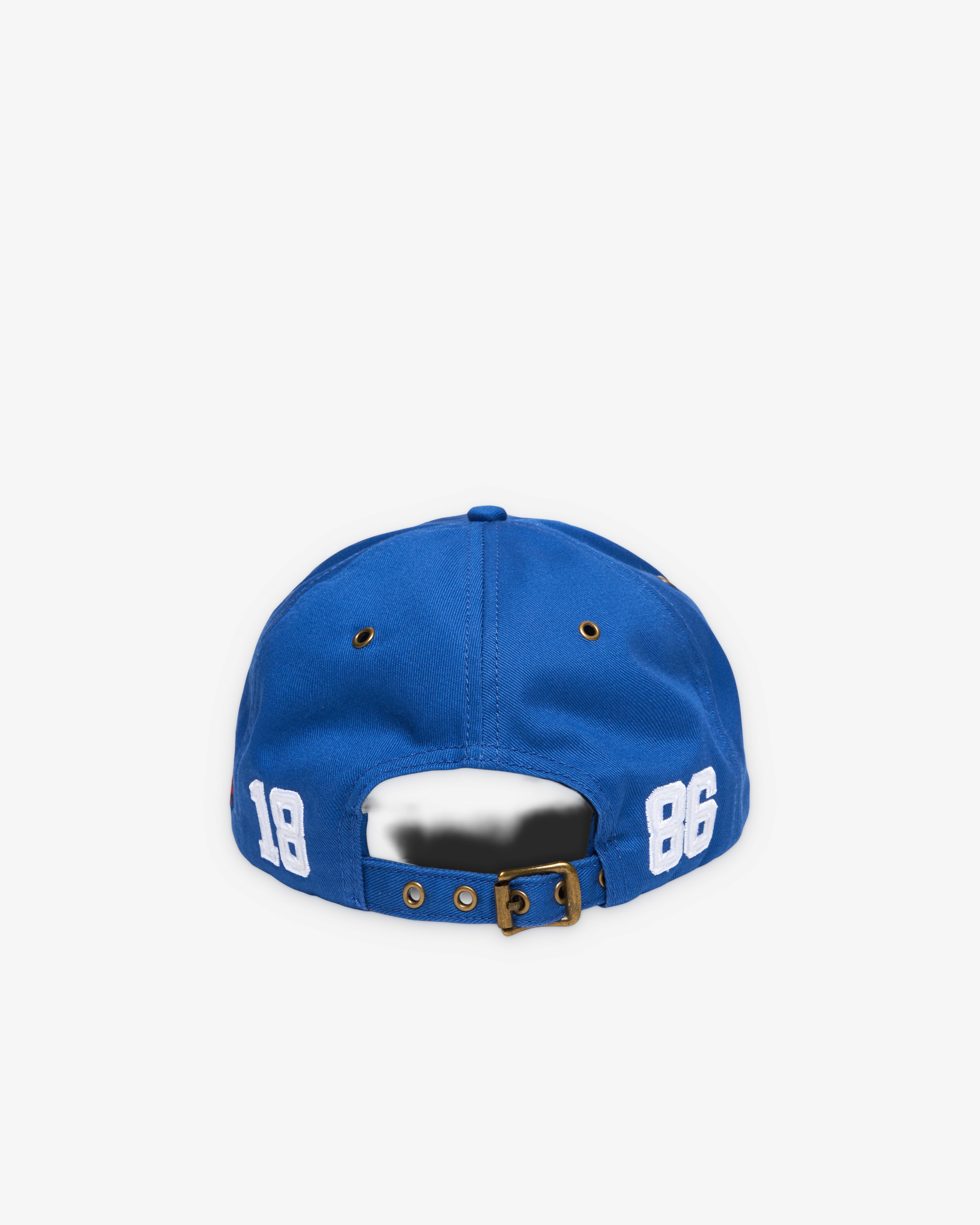 Denim Tears: Men's Liberty 1886 Cap (Blue) | DSMNY E-SHOP