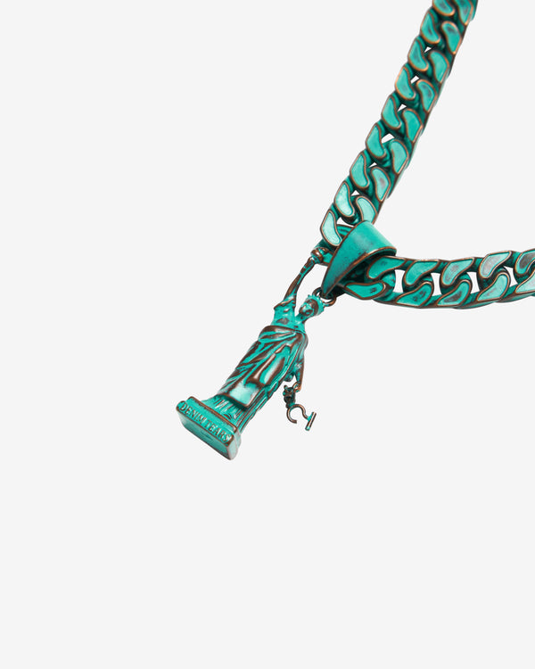 Denim Tears - Men's Liberty Necklace - (Green)