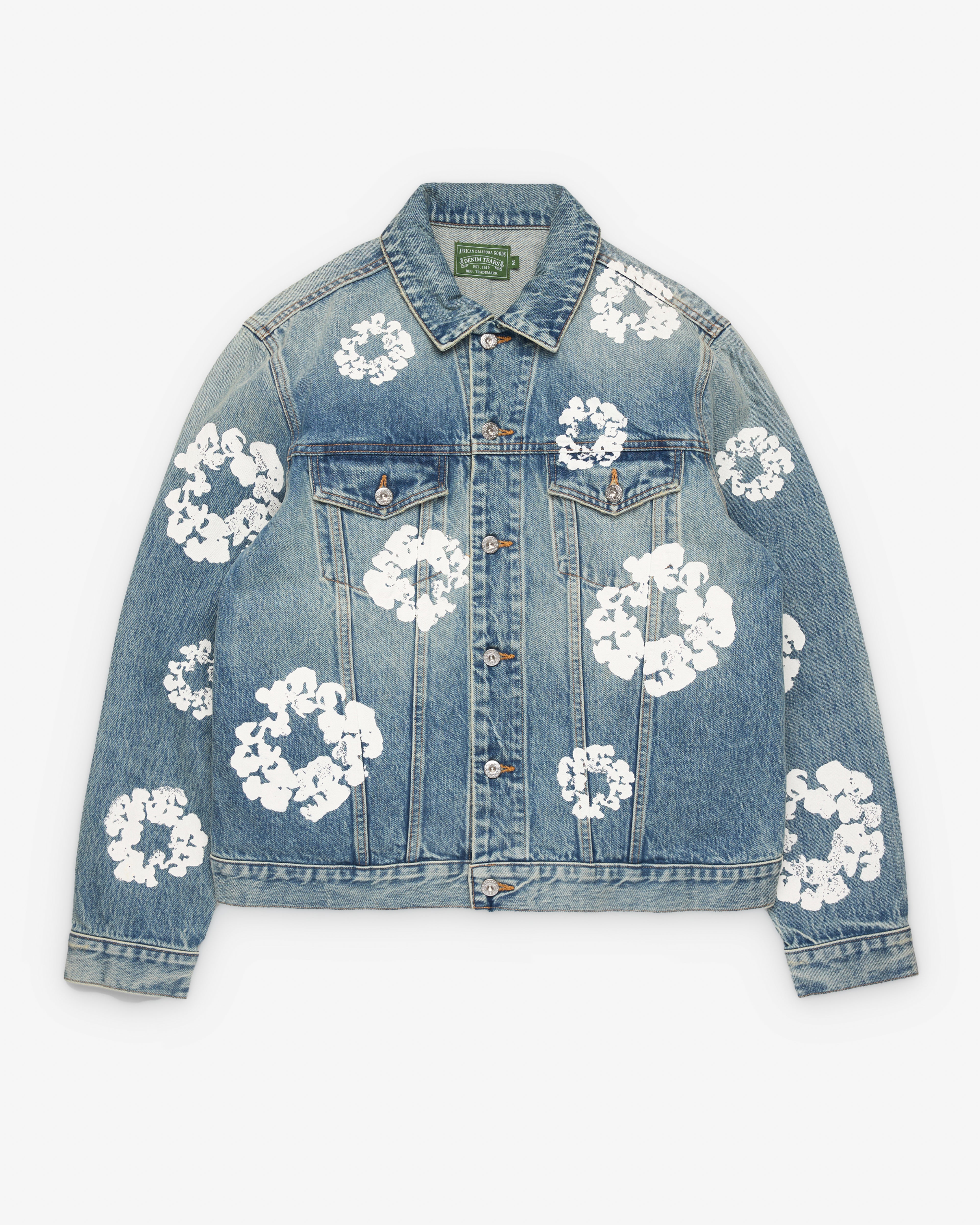※Asuka_f※Liten YOKUBARI Denim Jacket Denim Tears: Men's Light Wash Denim Jacket (Light Wash) | DSMNY E-SHOP