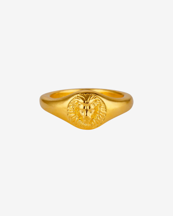 Mene - Lion Signet Ring - (Gold)