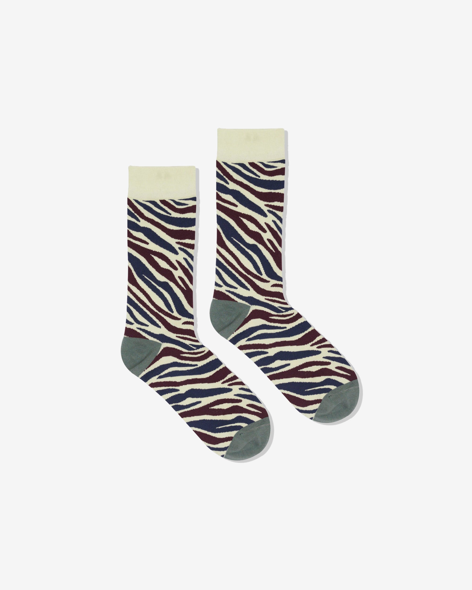 Brain Dead - Men's Logohead Dress Socks - (Multi Zebra) view 1, Click to Zoom in