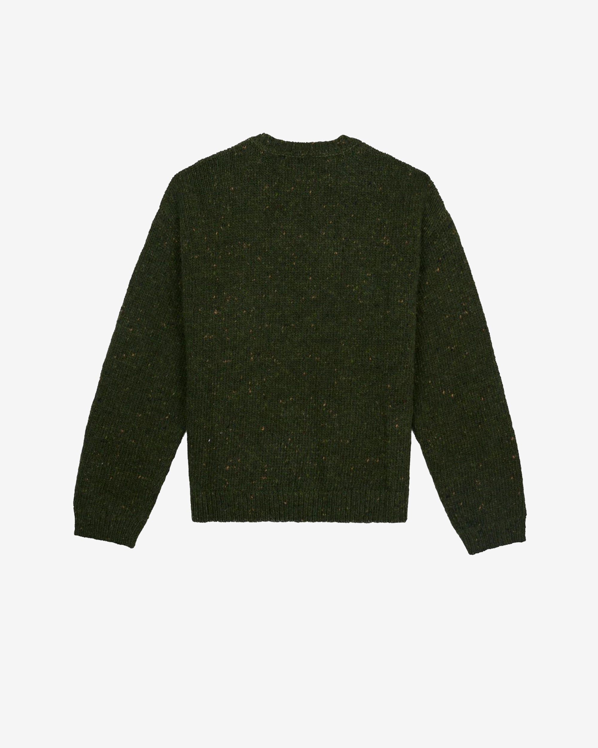 Brain Dead - Men's Logo Alpaca Crewneck Sweater - (Forest Green) view 2, Click to Zoom in