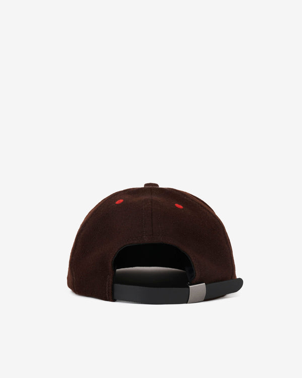 Brain Dead - Men's Flannel Logohead 6 Panel Hat - (Brown)