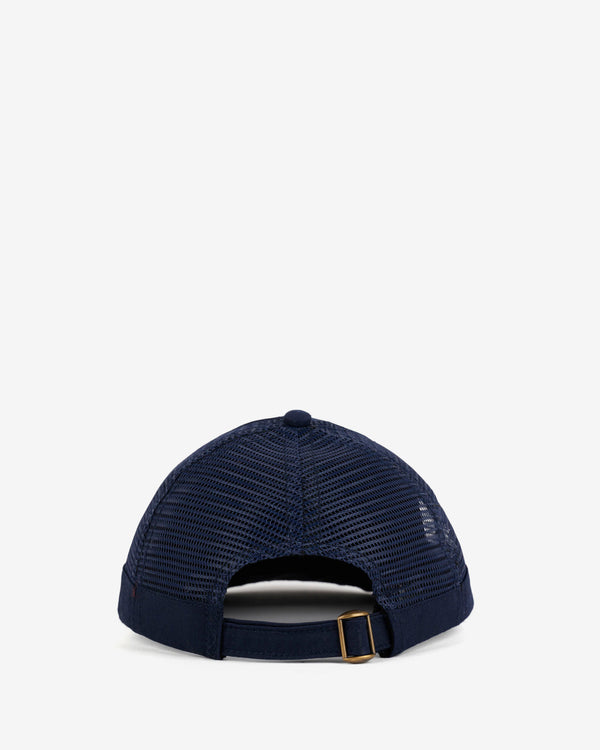 Brain Dead - Men's Logohead Long Mesh Panel Hat - (Navy)