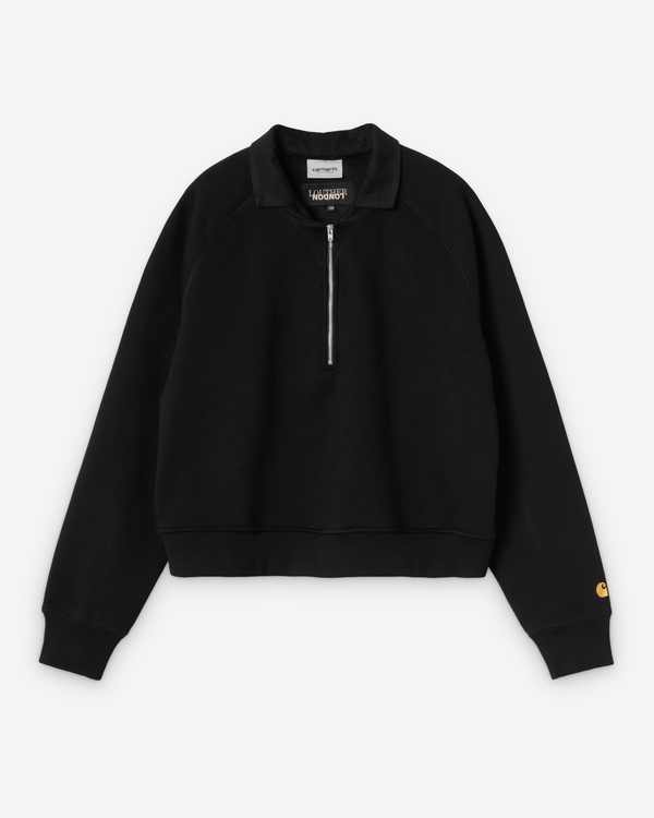 Louther - Carhartt WIP Men's Quarter Crewneck Sweatshirt - (Black)