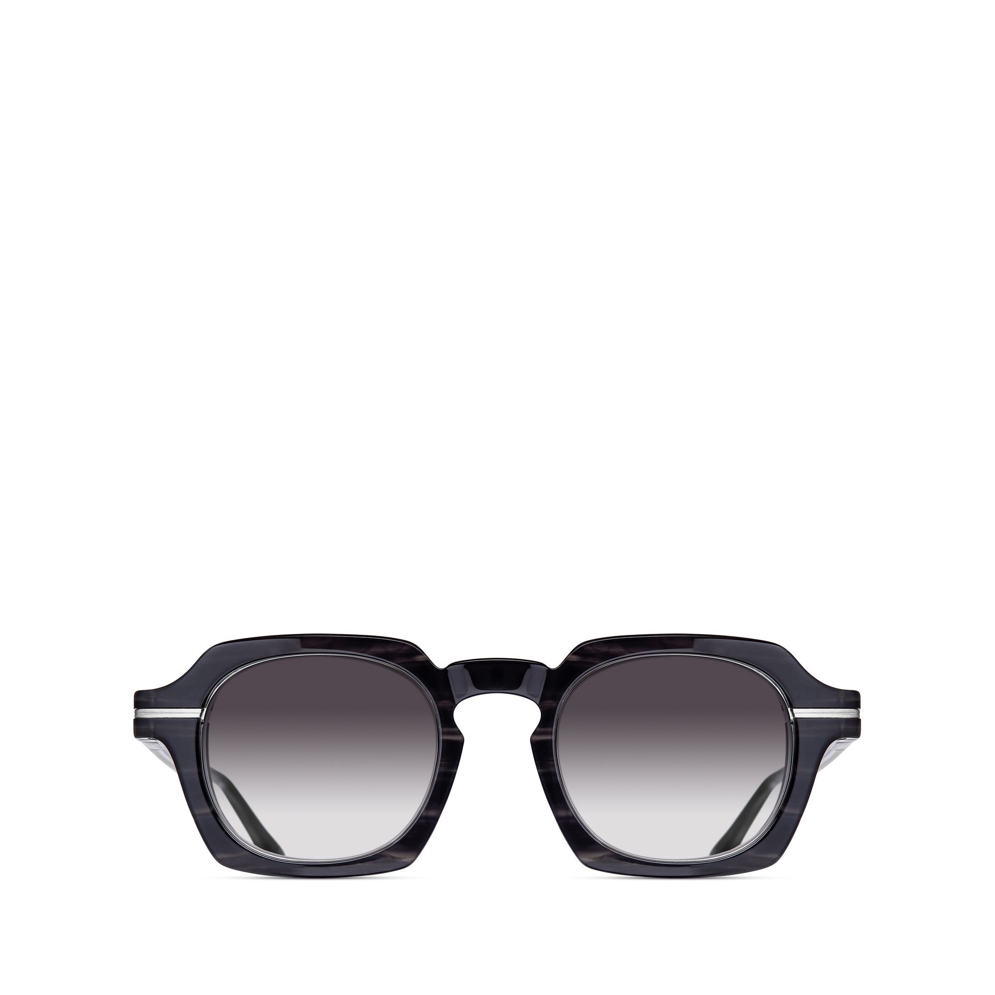 Matsuda - M2055 Grey Gradient Sunglasses - (Black Stripe) view 1
