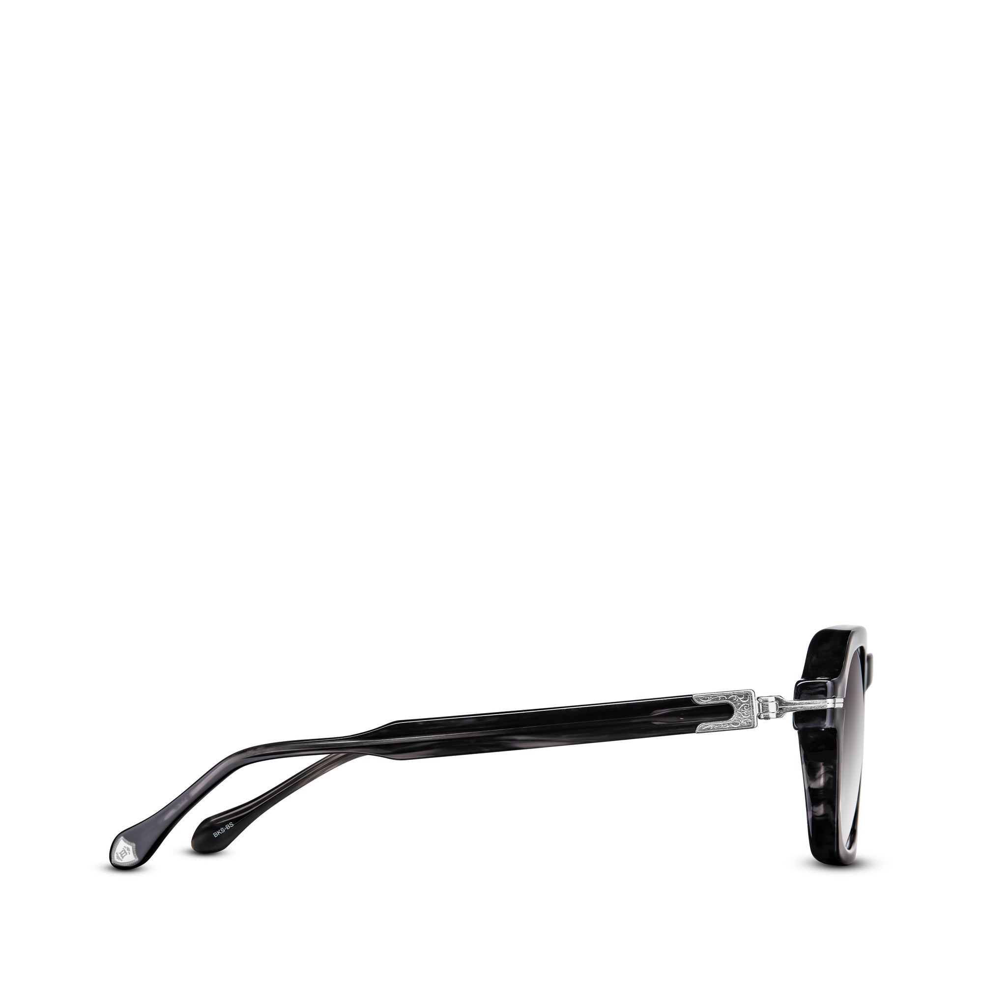 Matsuda - M2055 Grey Gradient Sunglasses - (Black Stripe) view 2