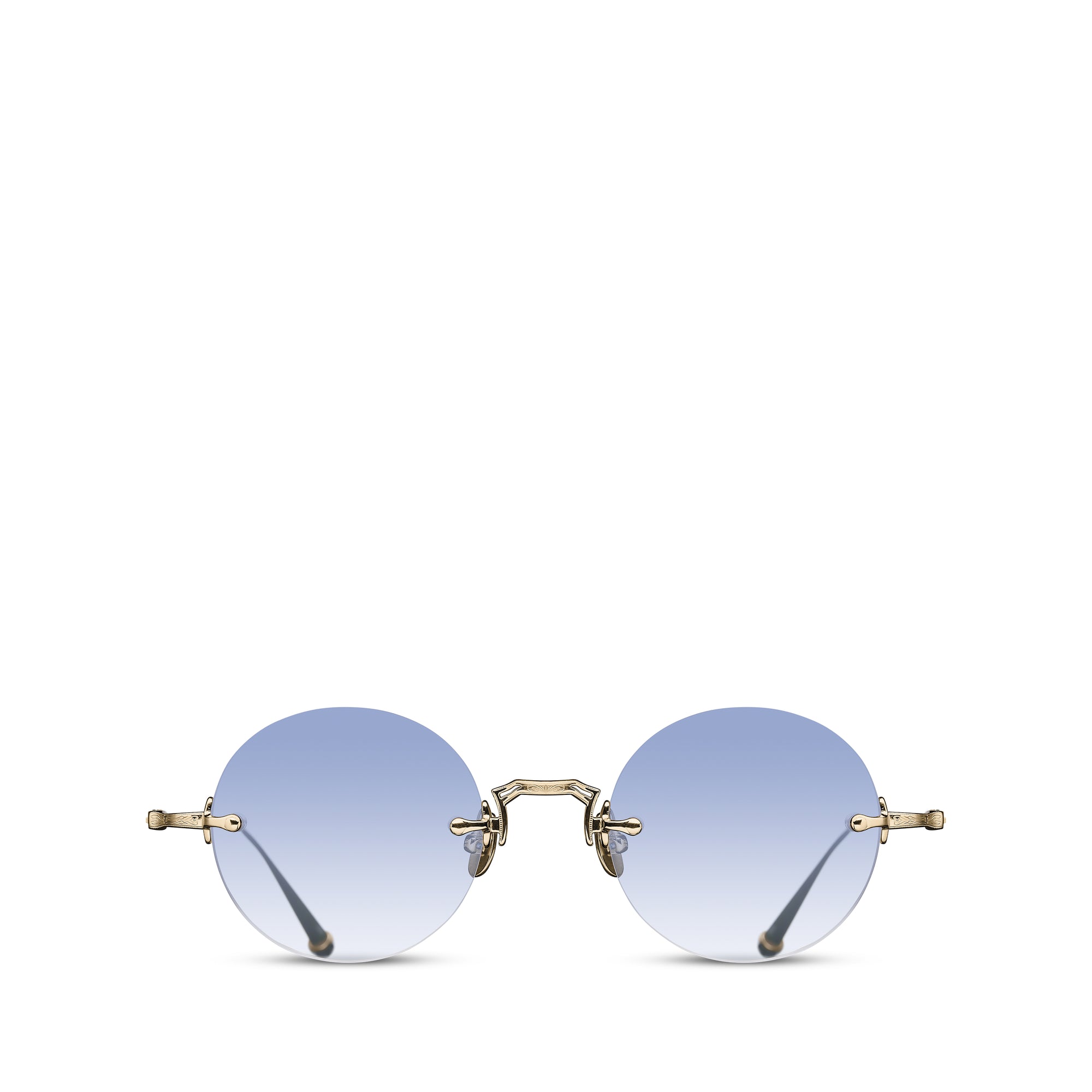 Matsuda - M3105 Round Blue Gradient Sunglasses - (Gold) view 1