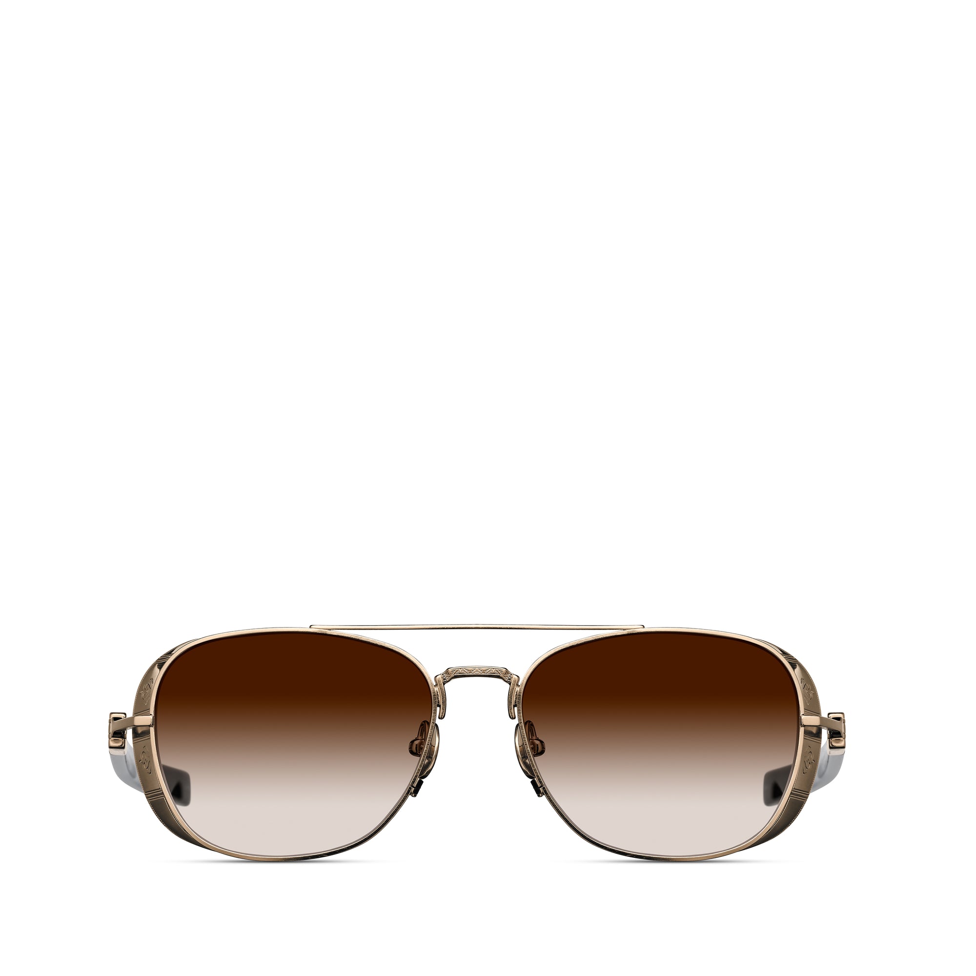 Matsuda - M3115 Brown Gradient Sunglasses - (Gold/Black) view 1