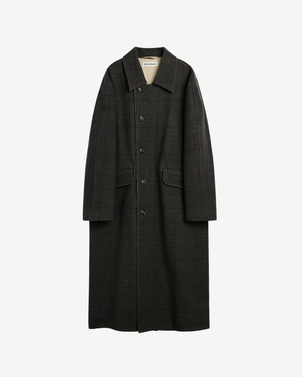Our Legacy - Men's Collapse Carcoat - (Bishop Check Tempered Wool)