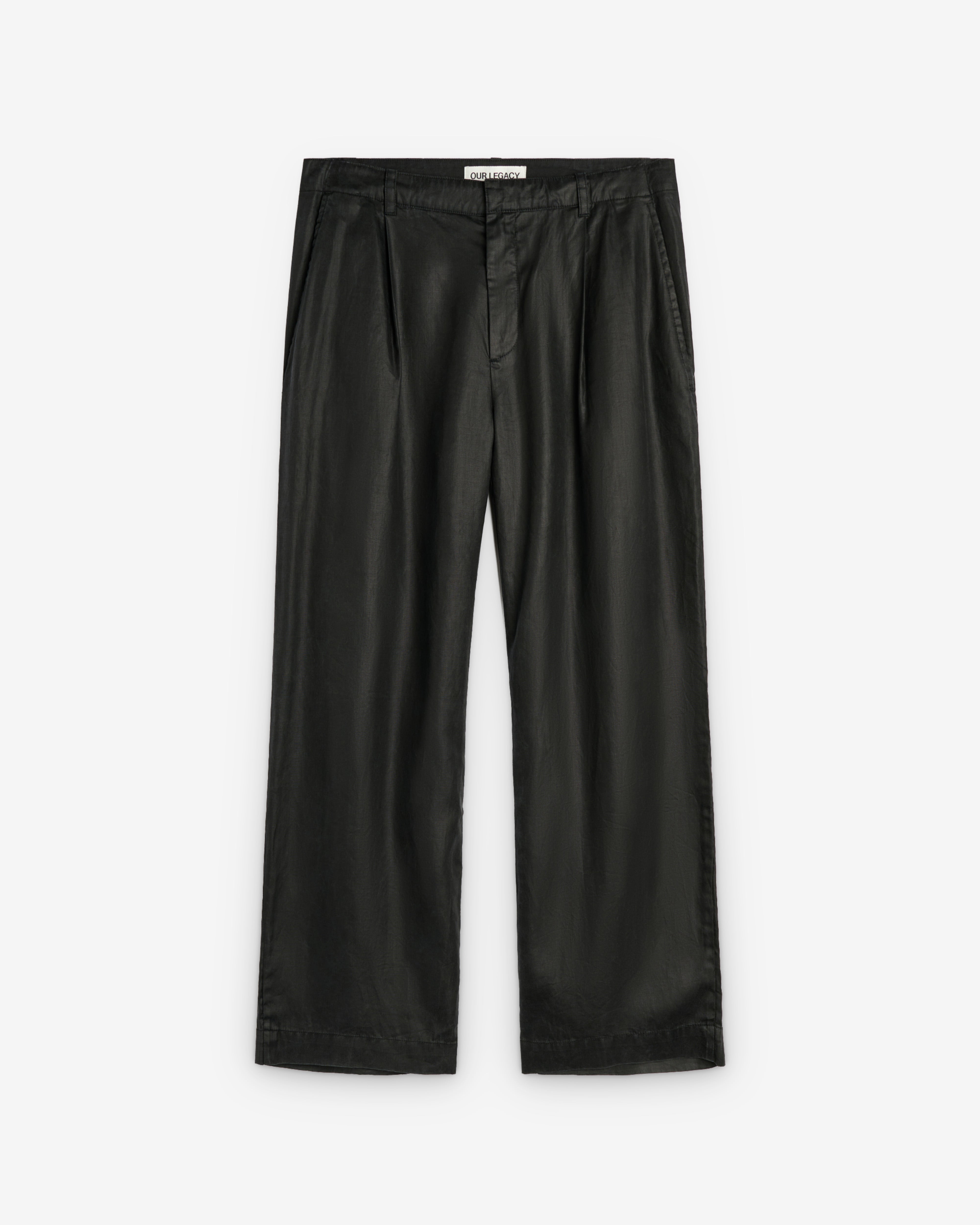 Our Legacy: Men's Still Chino (Lacquer Black Mirror Tencel