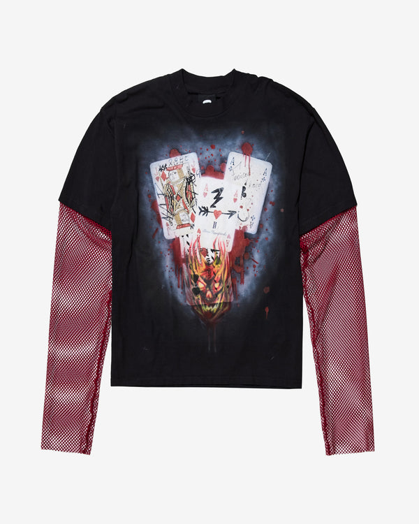 Carolina Sarria - Men's Player Long Sleeve T-Shirt - (Black/Brown)