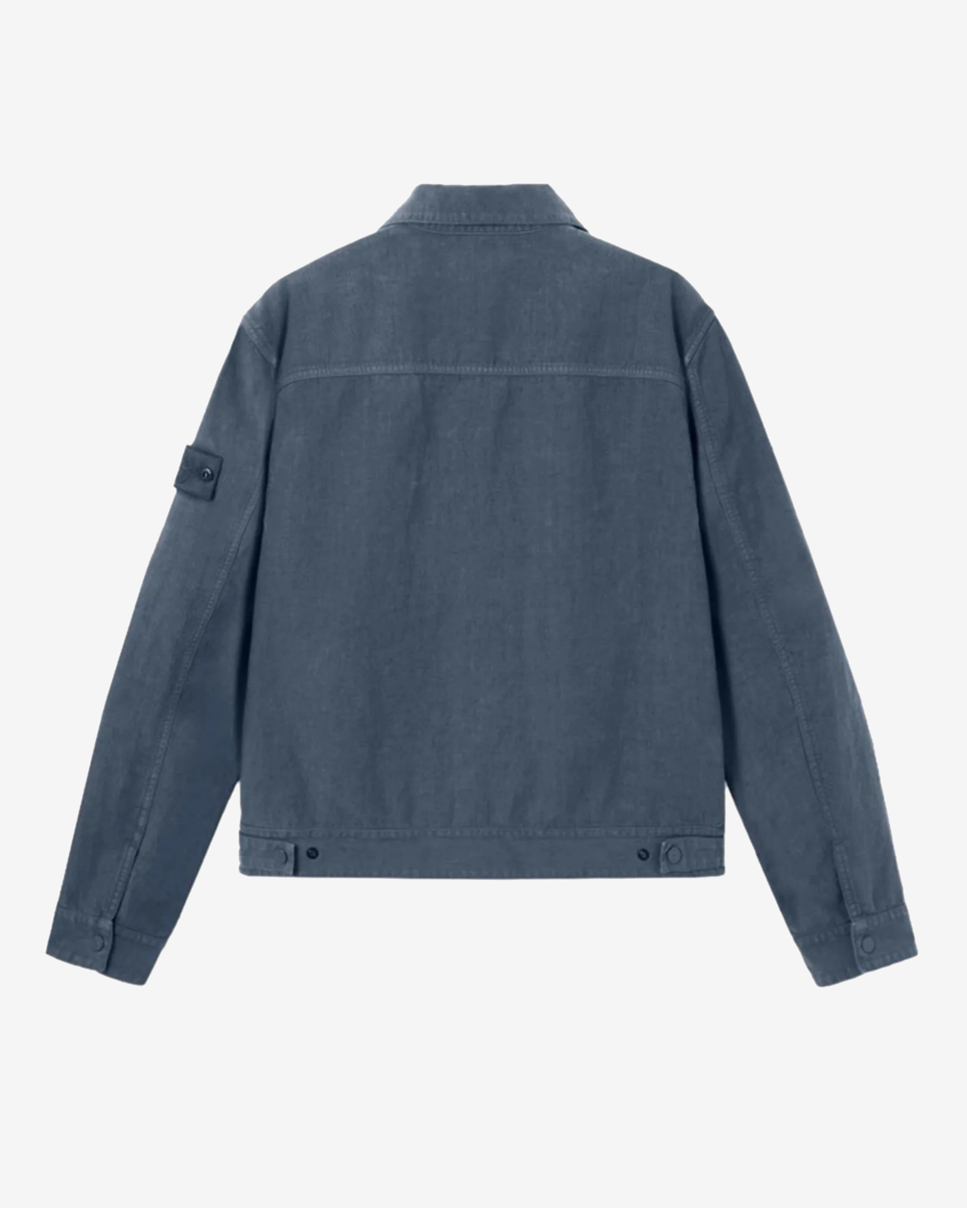 Stone Island: Men's Bonded Linen-TC_S.I. Ghost (Slate Blue