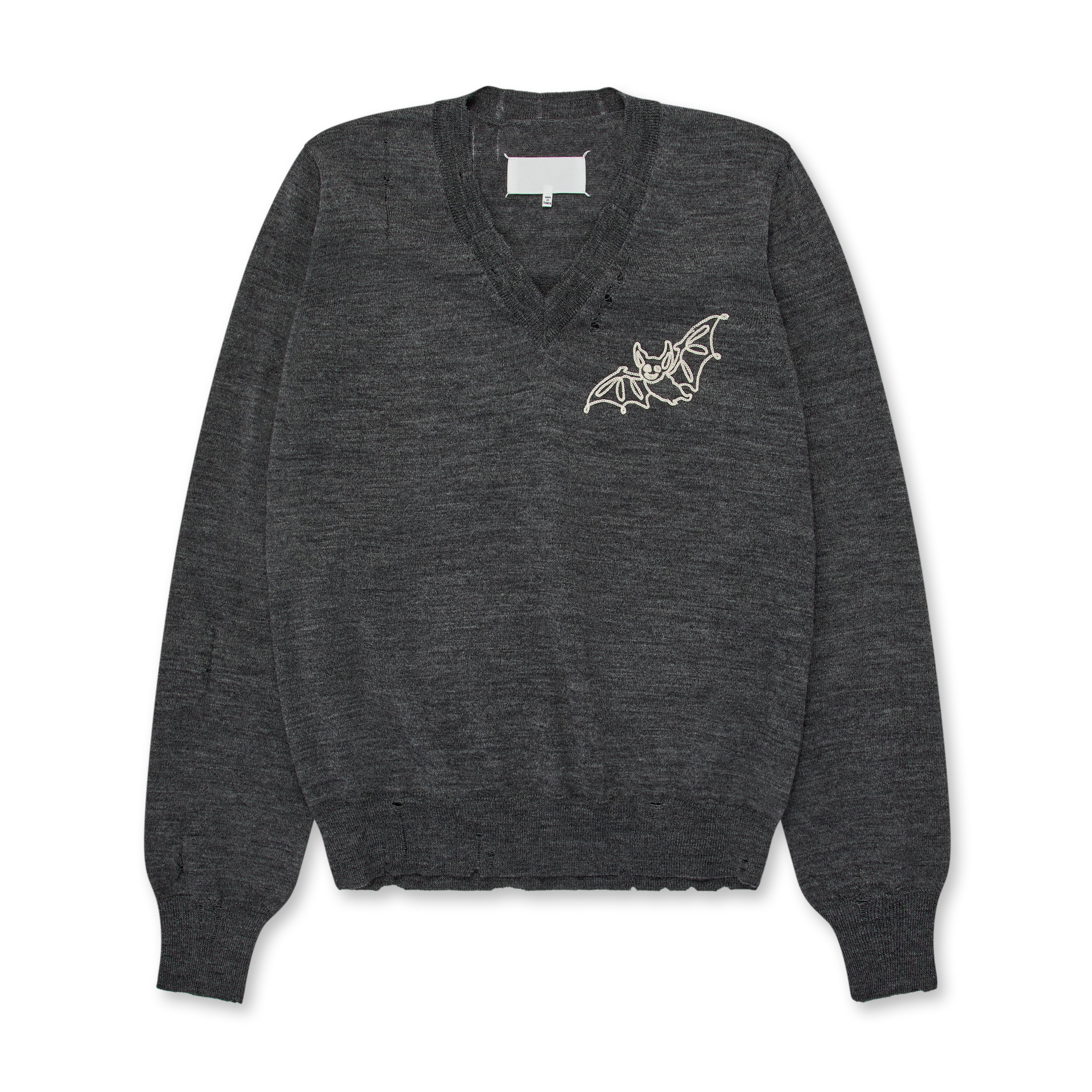 Maison Margiela - V-Neck Sweater - (Grey)