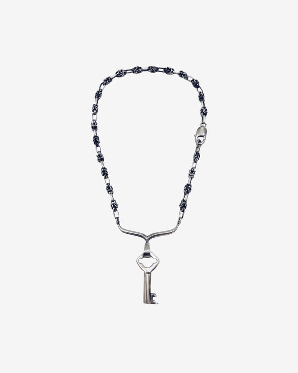 Martine Ali - Fancy Link Key Necklace - (Sterling Silver)