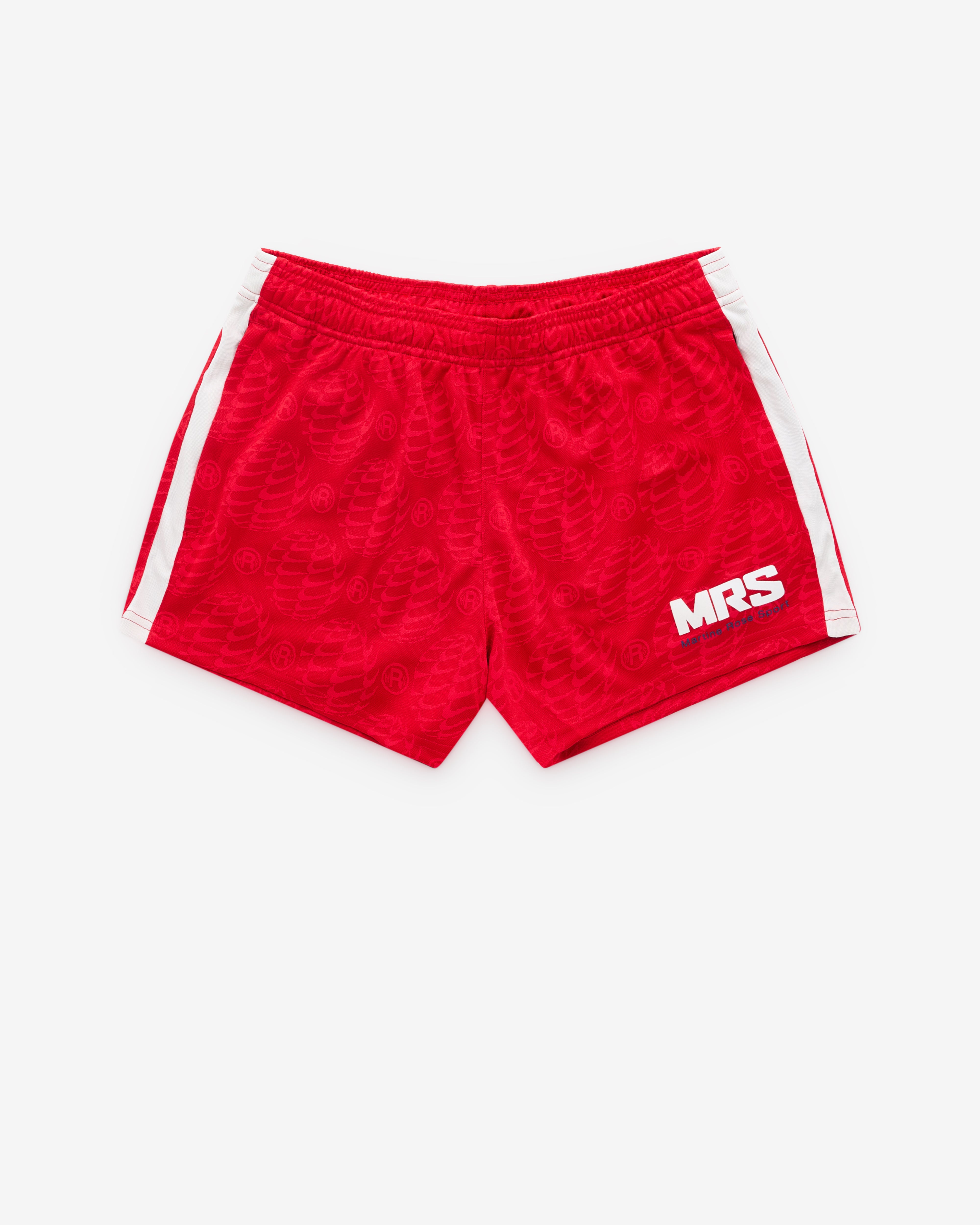 Nike: Men's Martine Rose Football Shorts (Red) | DSMNY E-SHOP
